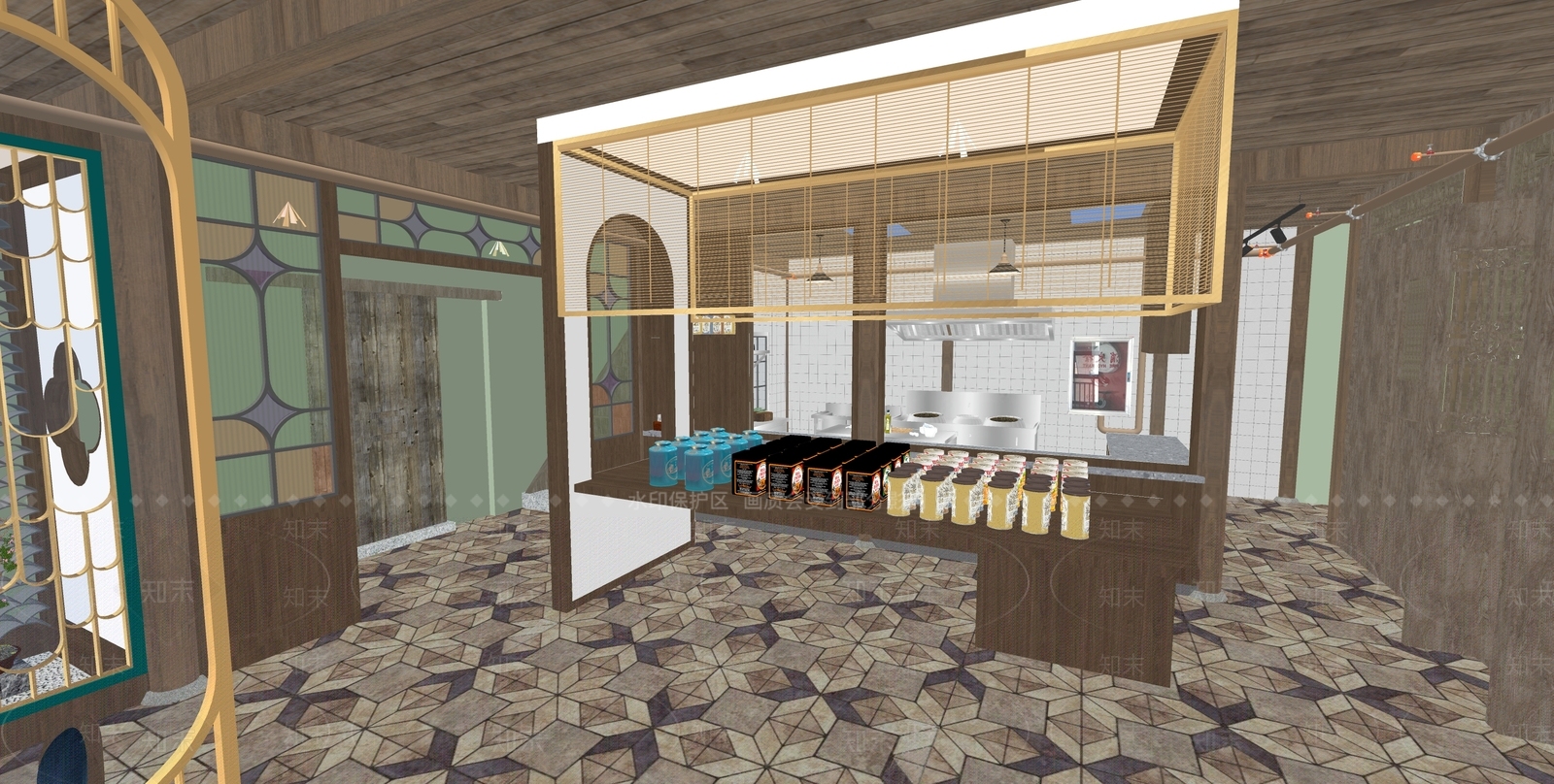 现代其他店铺SU模型下载【ID:1163014194】