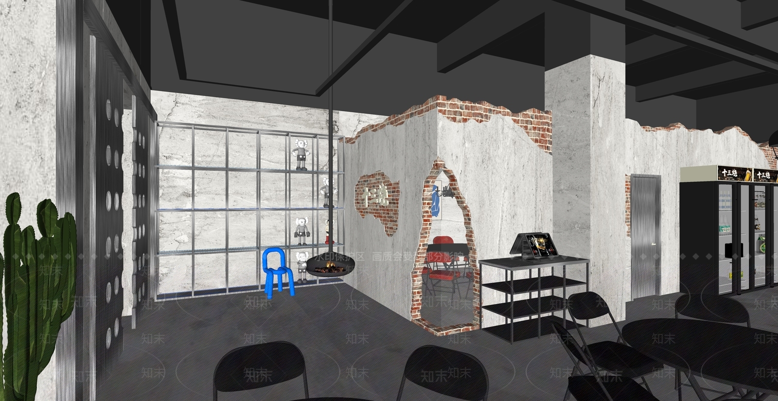 现代其他店铺SU模型下载【ID:1163014880】