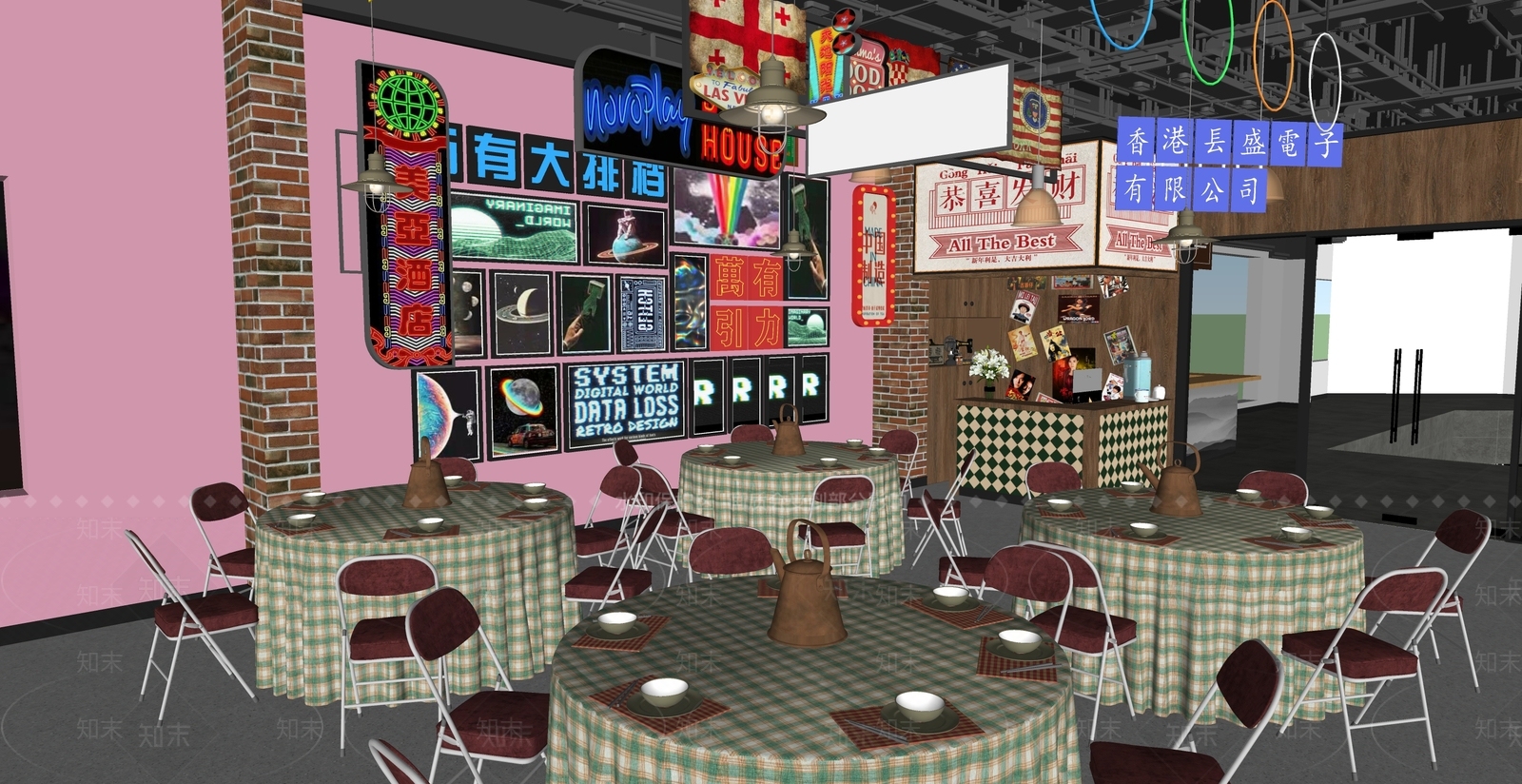 现代其他店铺SU模型下载【ID:1163015619】