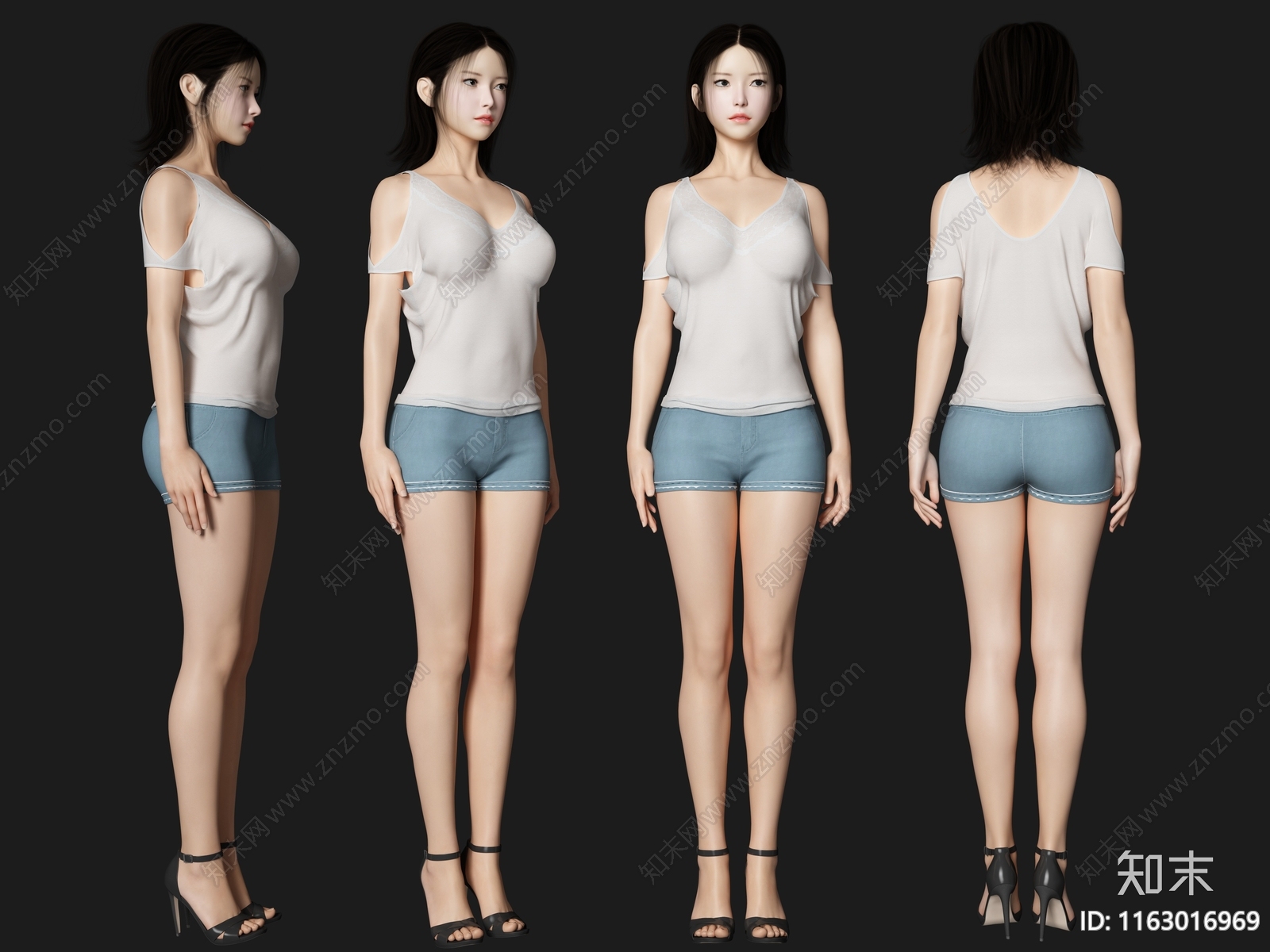 女人3D模型下载【ID:1163016969】