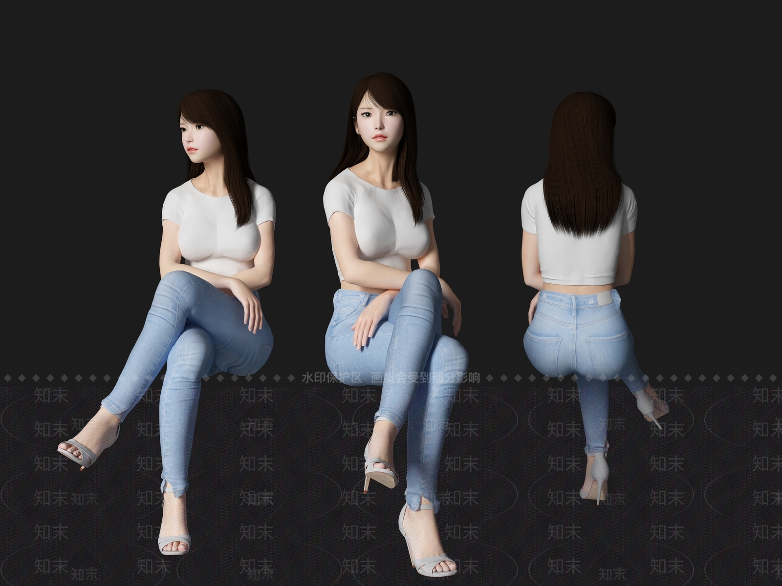 女人3D模型下载【ID:1163017336】