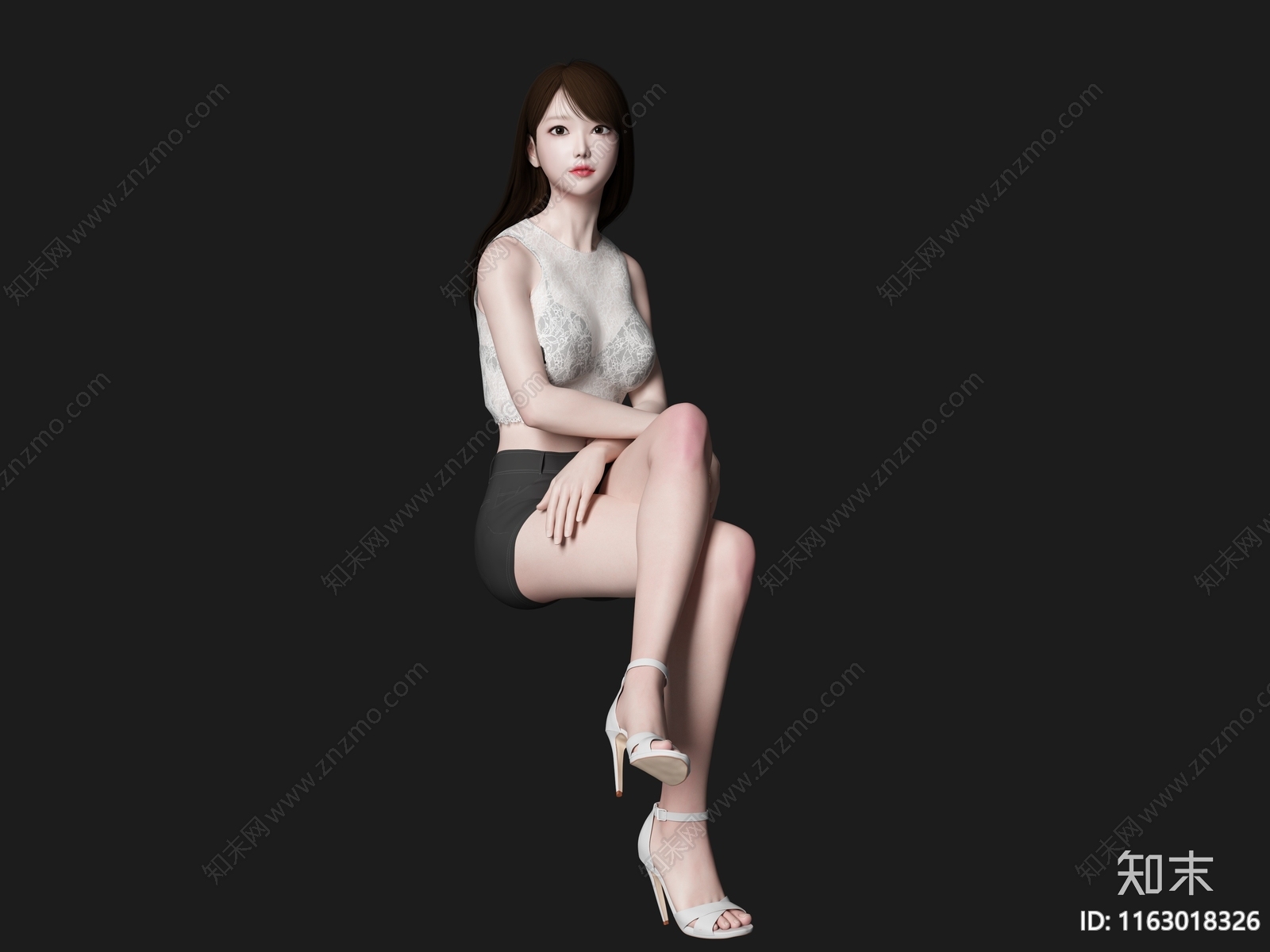 女人3D模型下载【ID:1163018326】