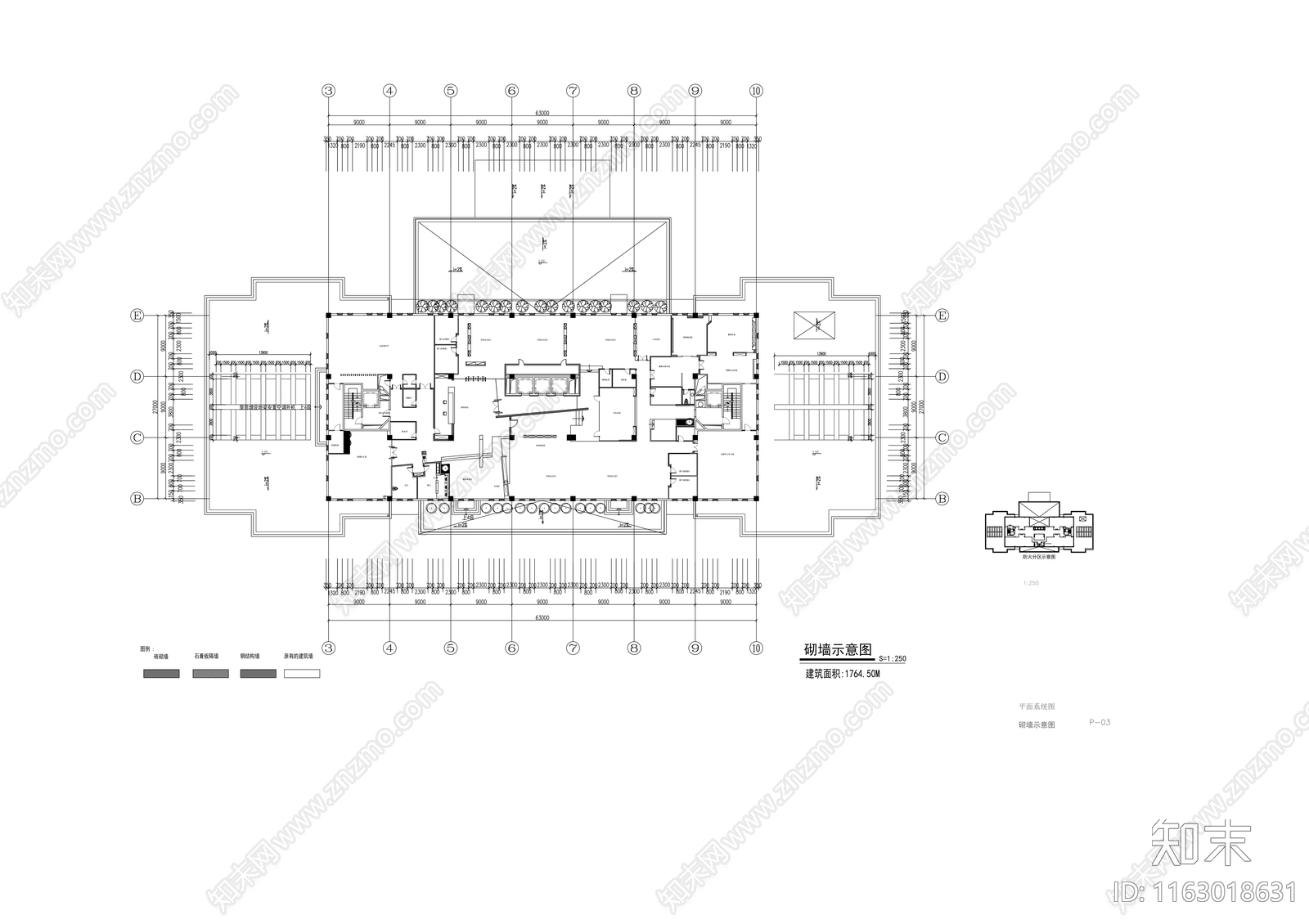 现代整体办公空间cad施工图下载【ID:1163018631】