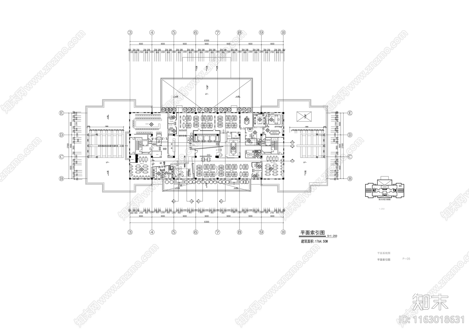 现代整体办公空间cad施工图下载【ID:1163018631】