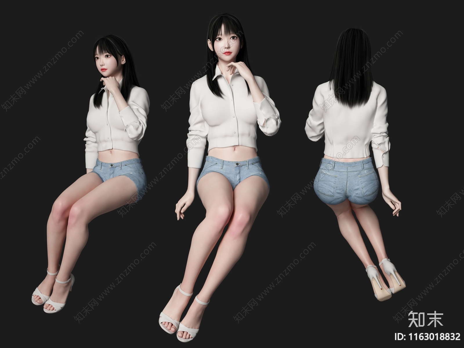 女人3D模型下载【ID:1163018832】