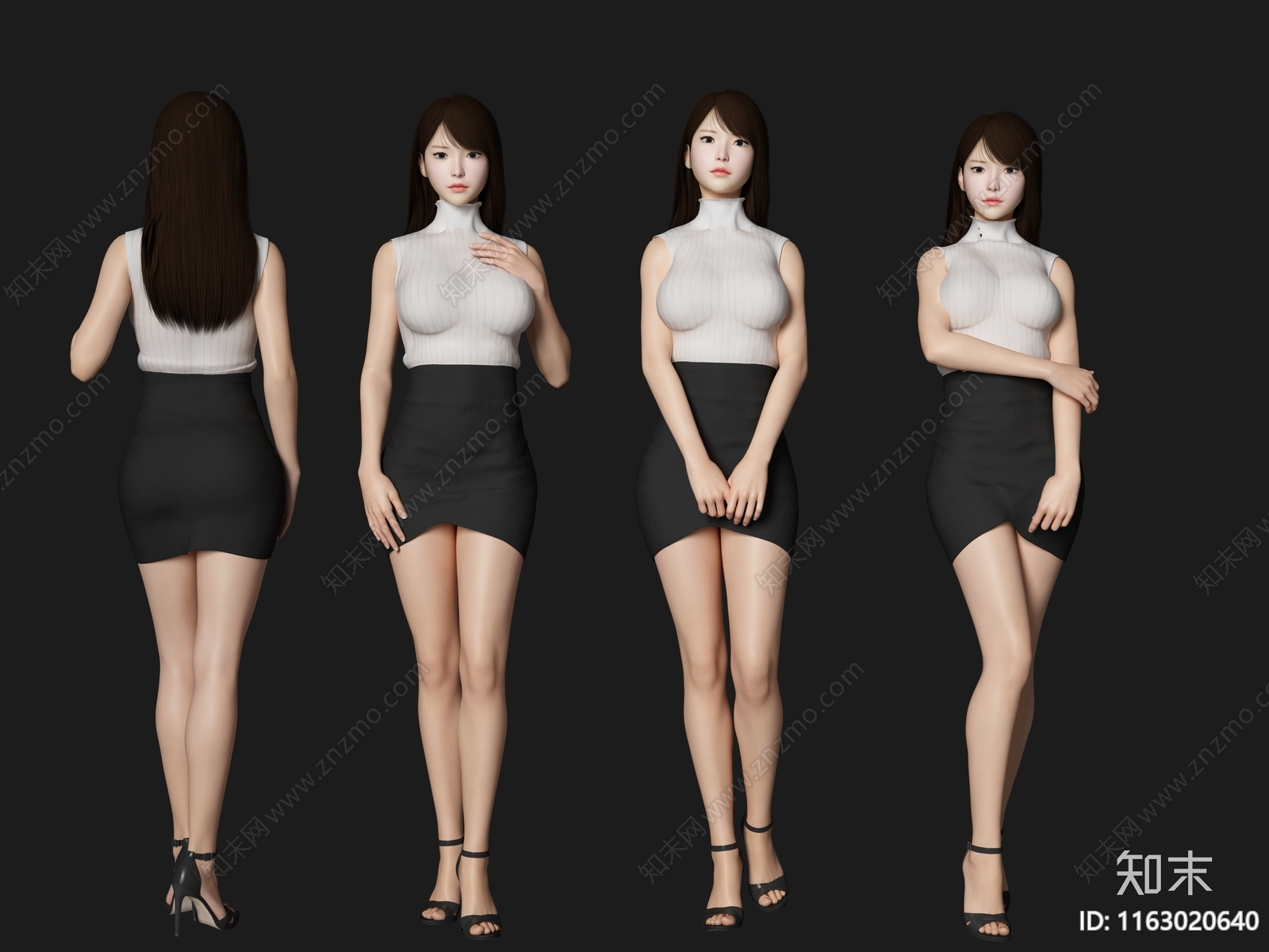 女人3D模型下载【ID:1163020640】