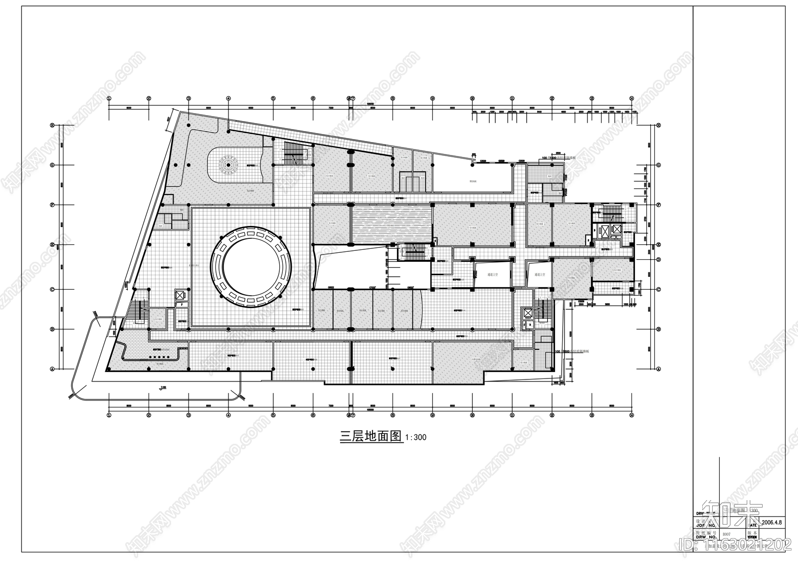 现代整体办公空间cad施工图下载【ID:1163021202】