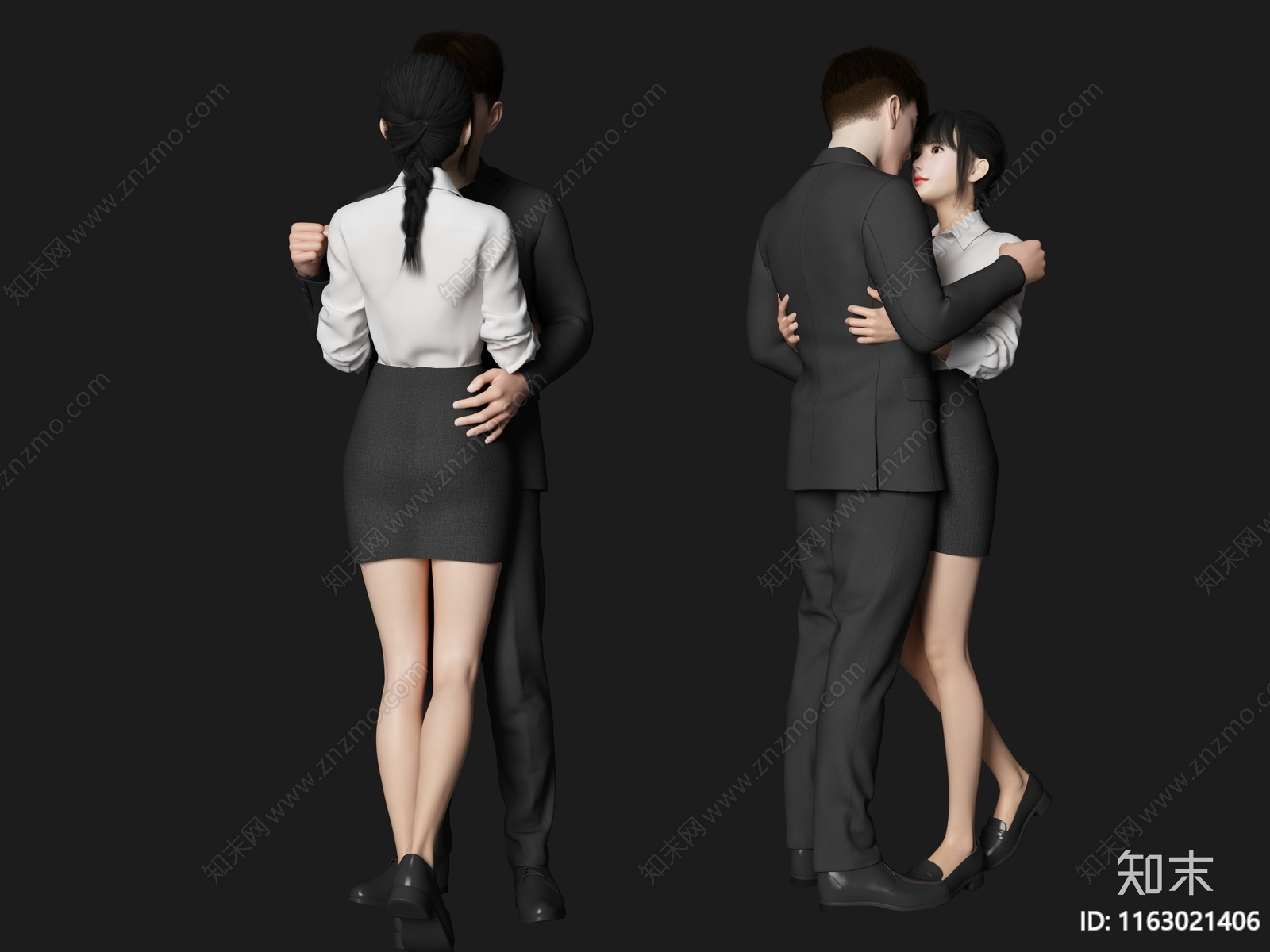 女人3D模型下载【ID:1163021406】