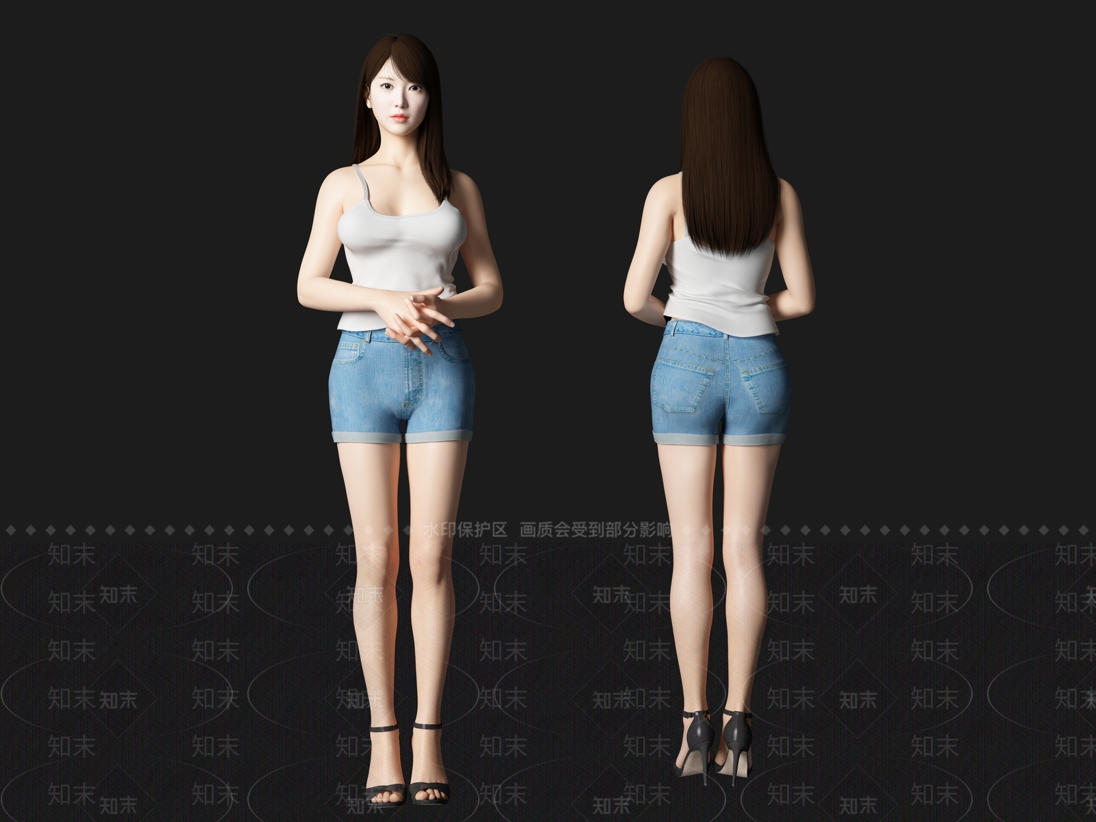 女人3D模型下载【ID:1163023058】