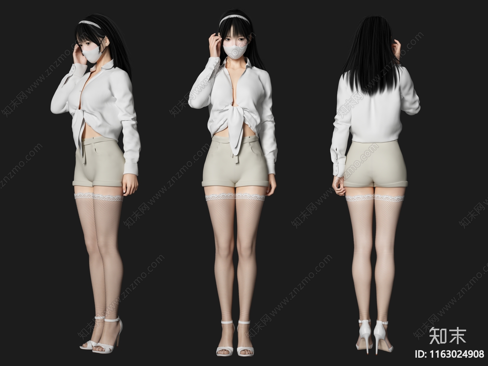 女人3D模型下载【ID:1163024908】