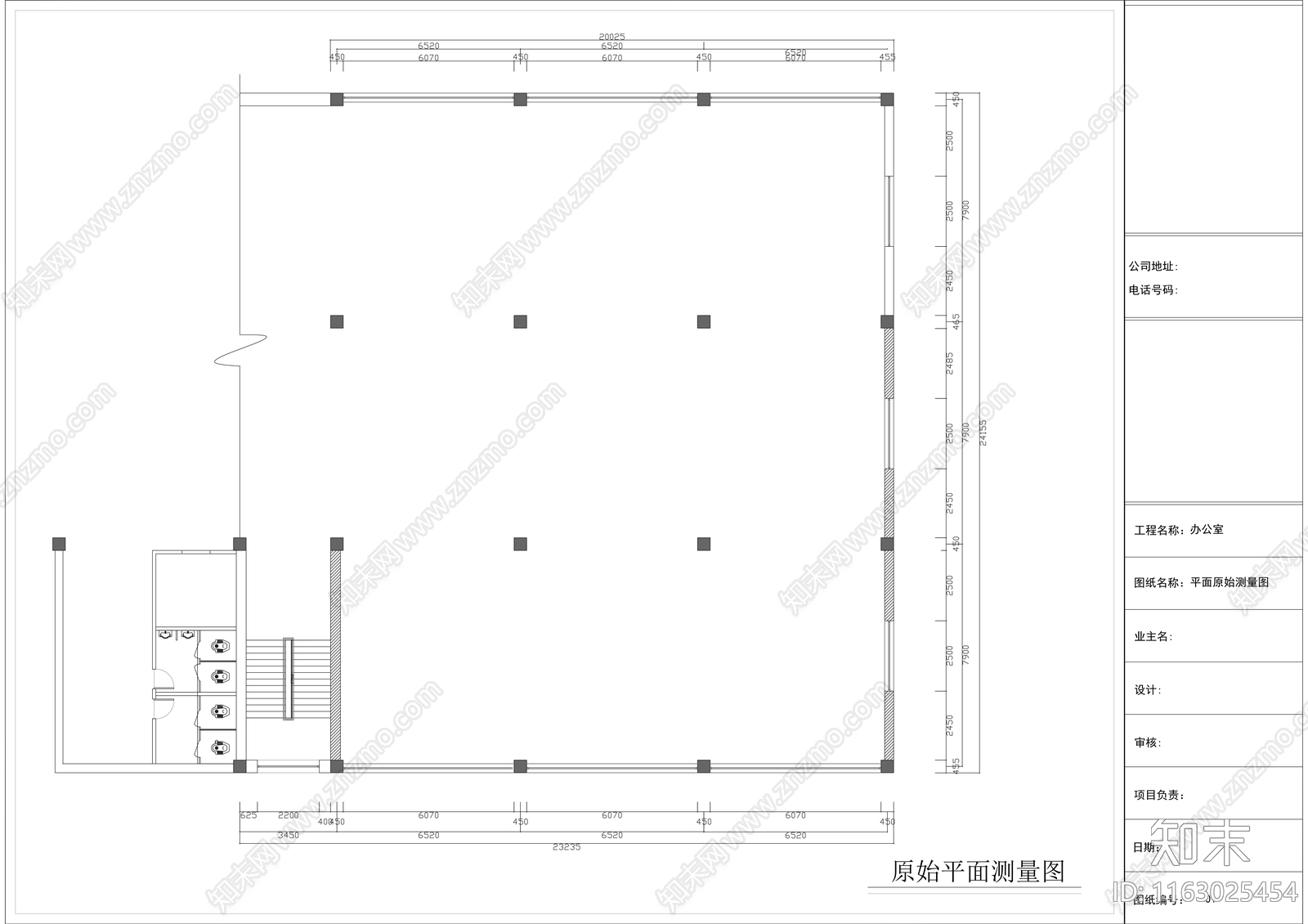 现代整体办公空间cad施工图下载【ID:1163025454】