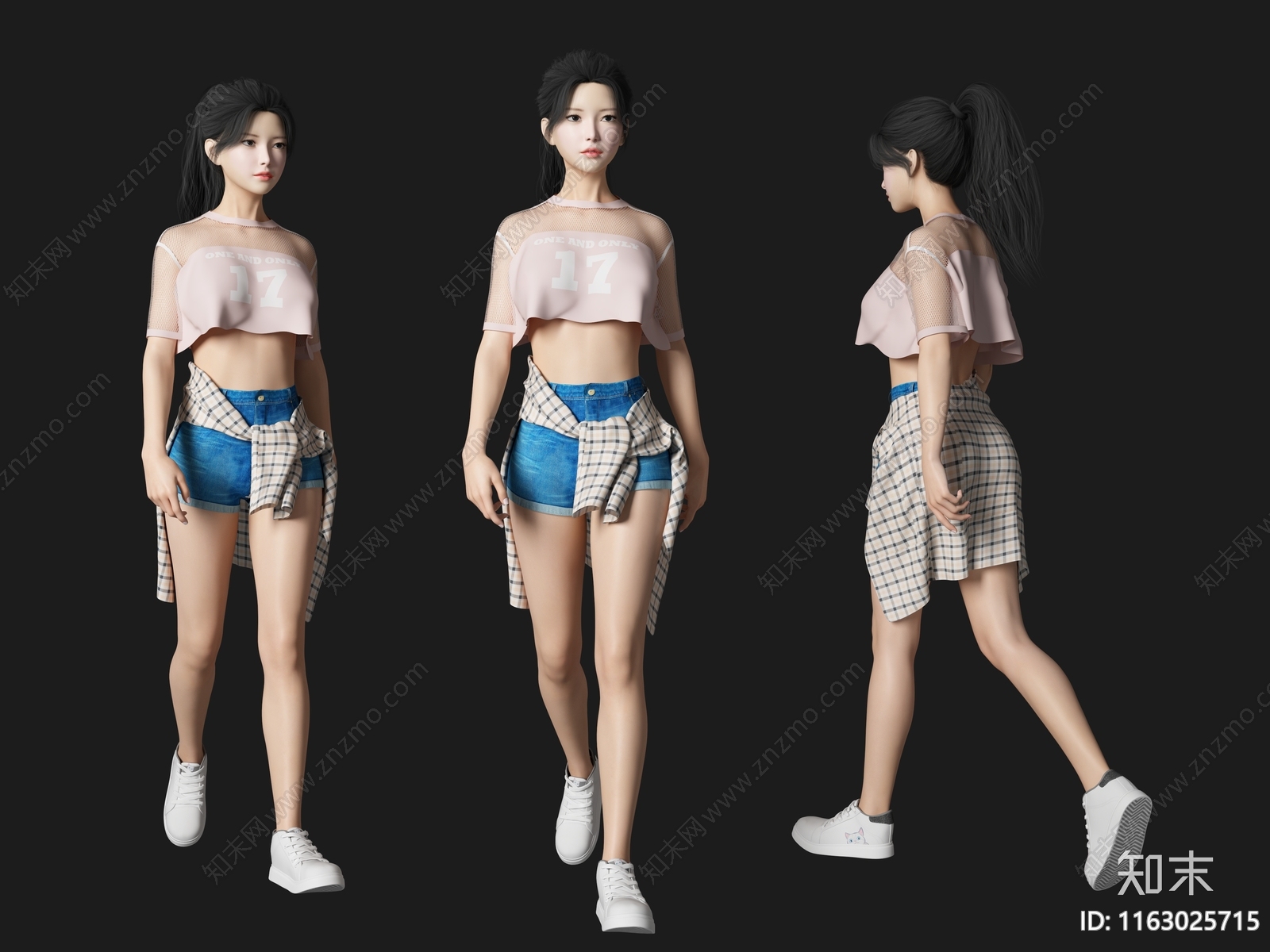 女人3D模型下载【ID:1163025715】