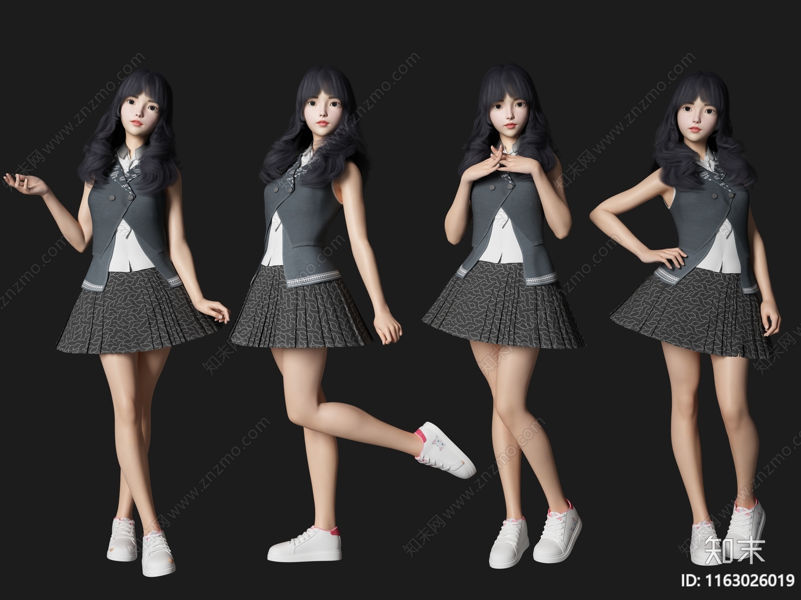 女人3D模型下载【ID:1163026019】