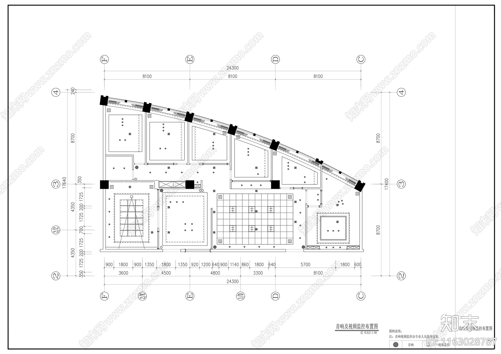 现代整体办公空间cad施工图下载【ID:1163028787】