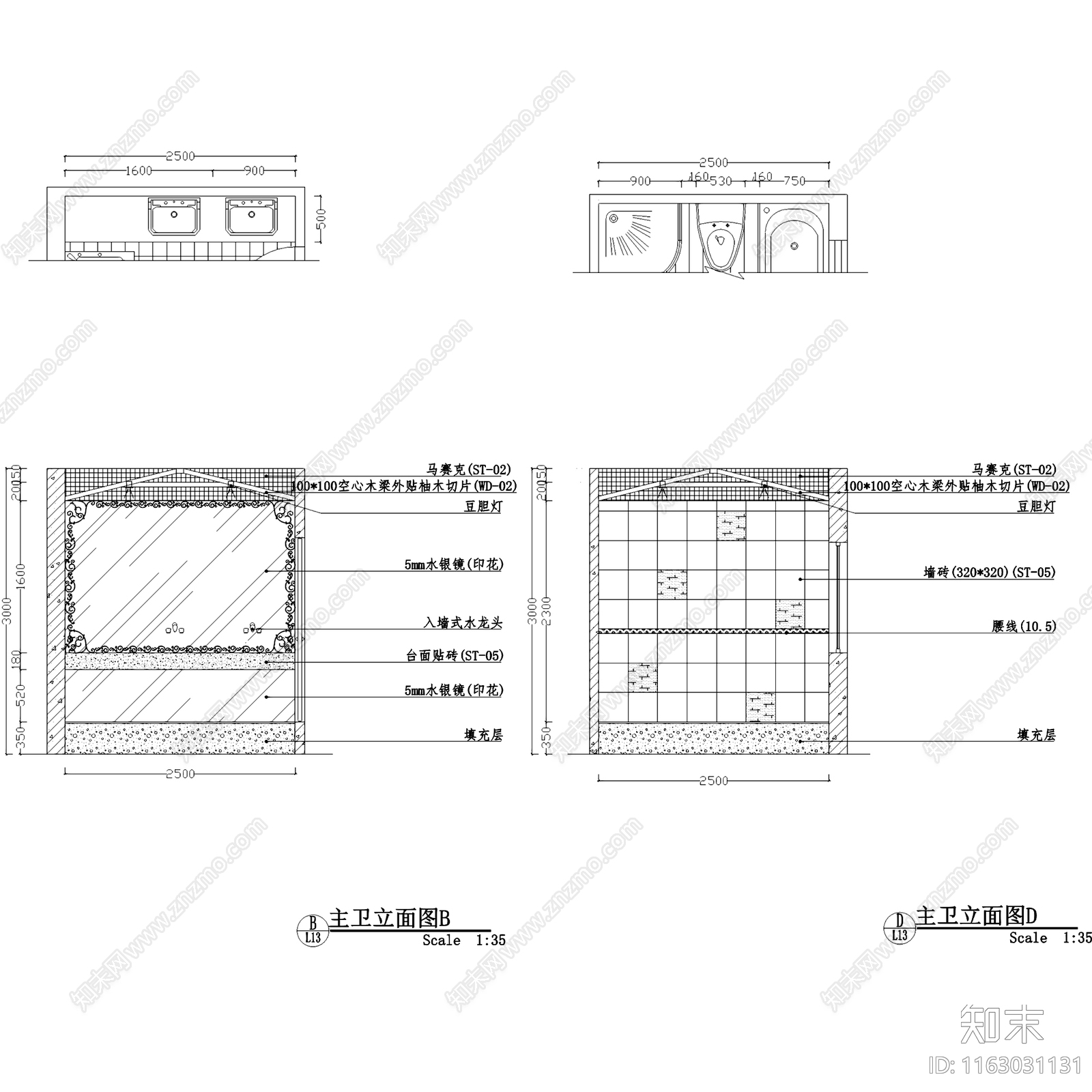 东南亚风金众葛兰溪谷大平层室内家装cad施工图下载【ID:1163031131】