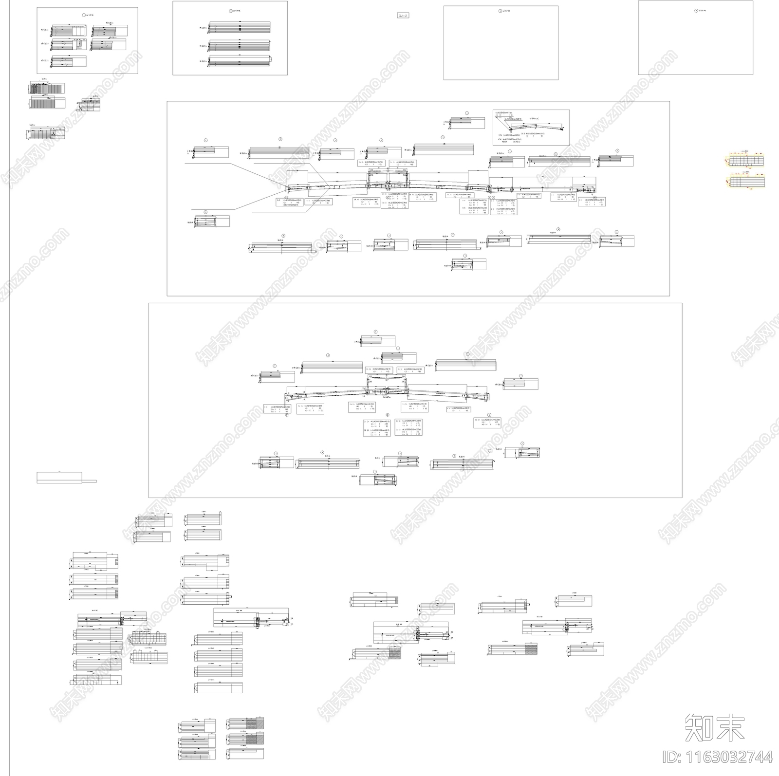 现代综合硬装构件图库施工图下载【ID:1163032744】