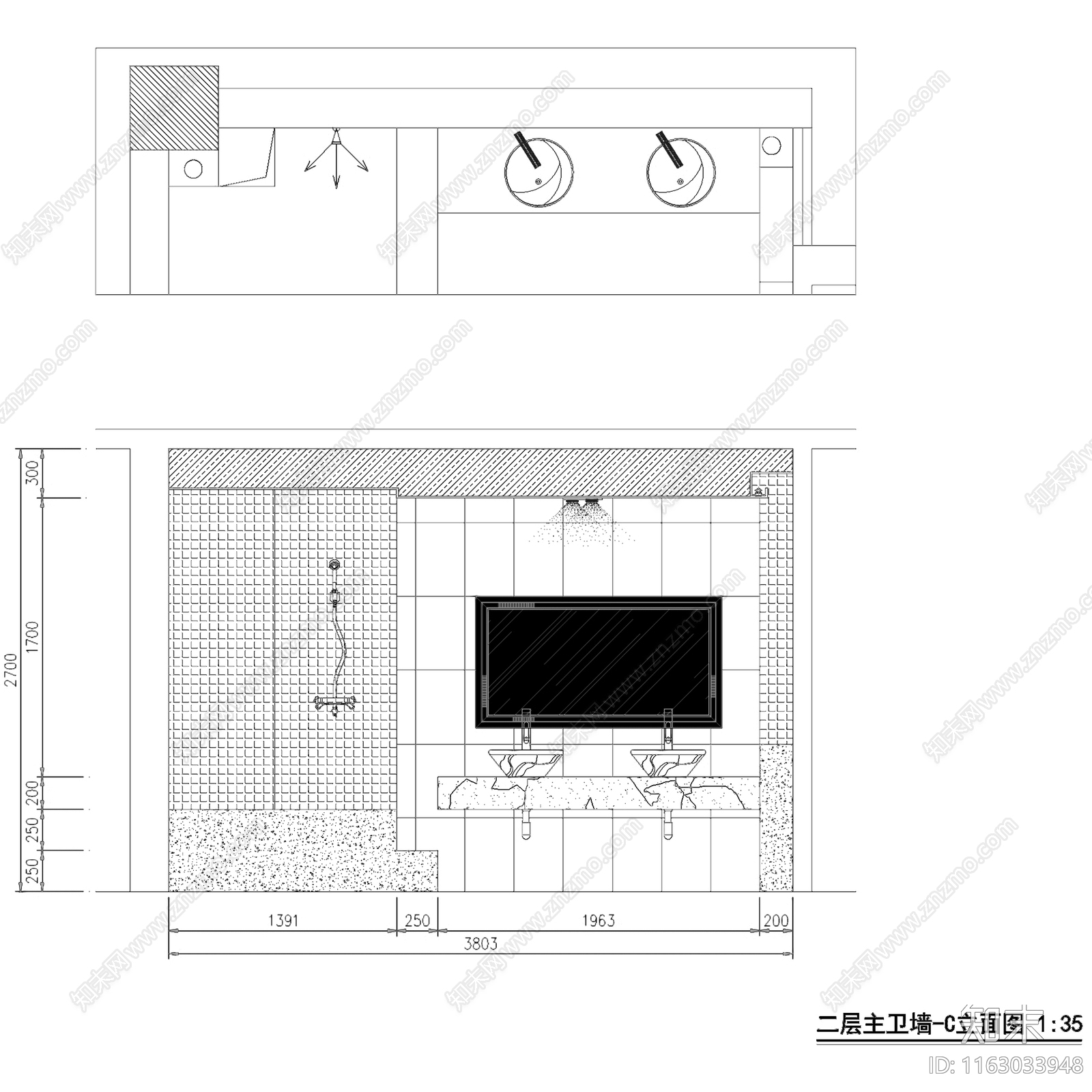 欧式二层别墅室内家装cad施工图下载【ID:1163033948】