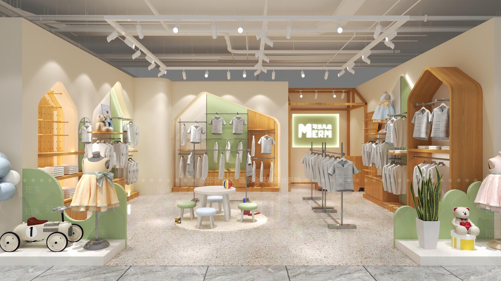 现代服装店3D模型下载【ID:1163036125】
