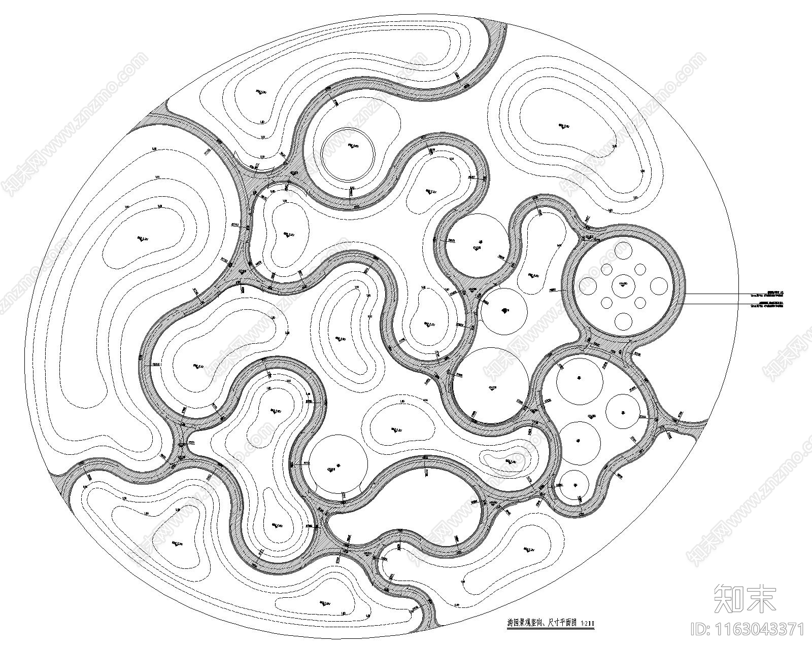 新中式公园景观施工图下载【ID:1163043371】