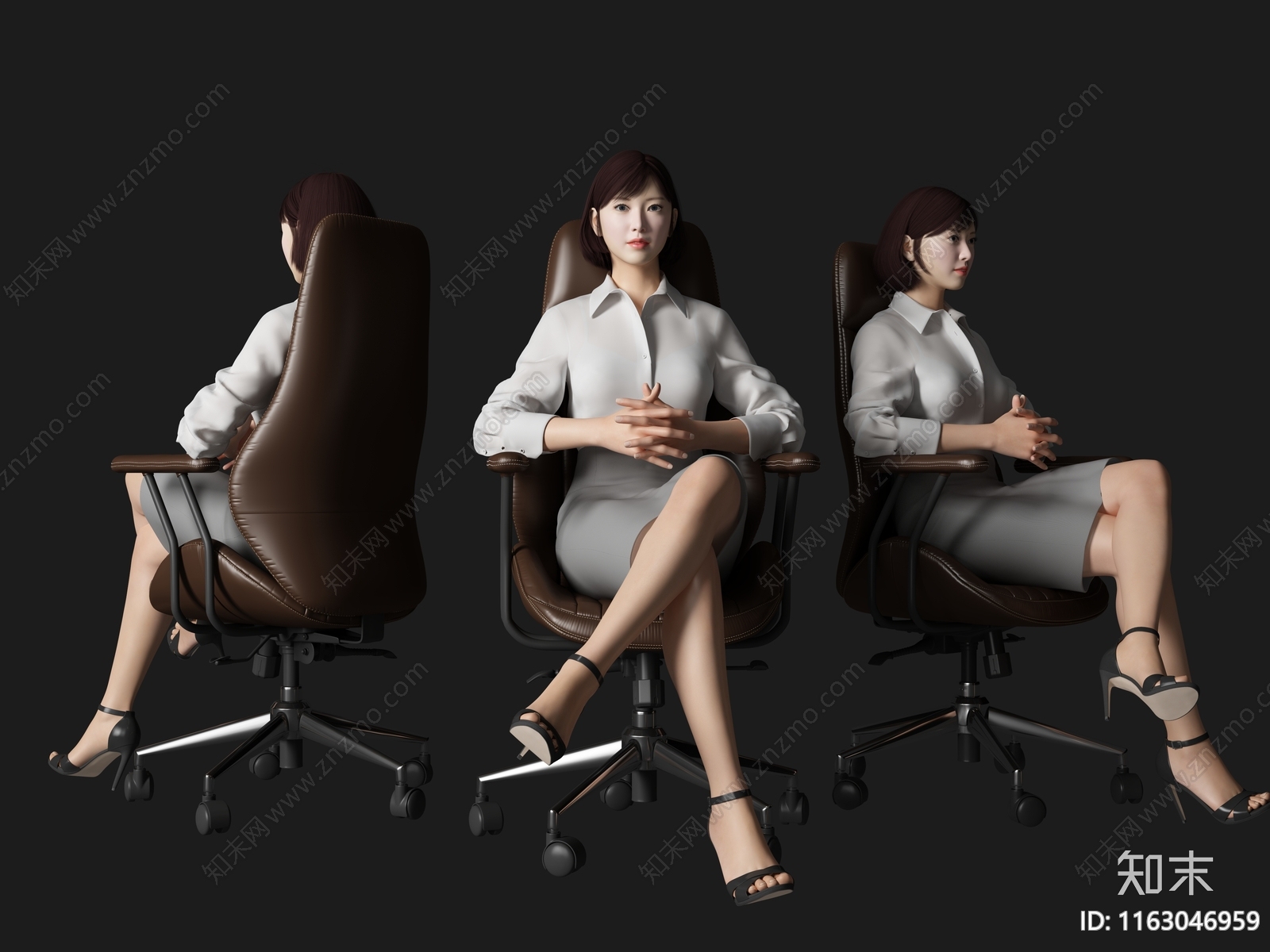 女人3D模型下载【ID:1163046959】