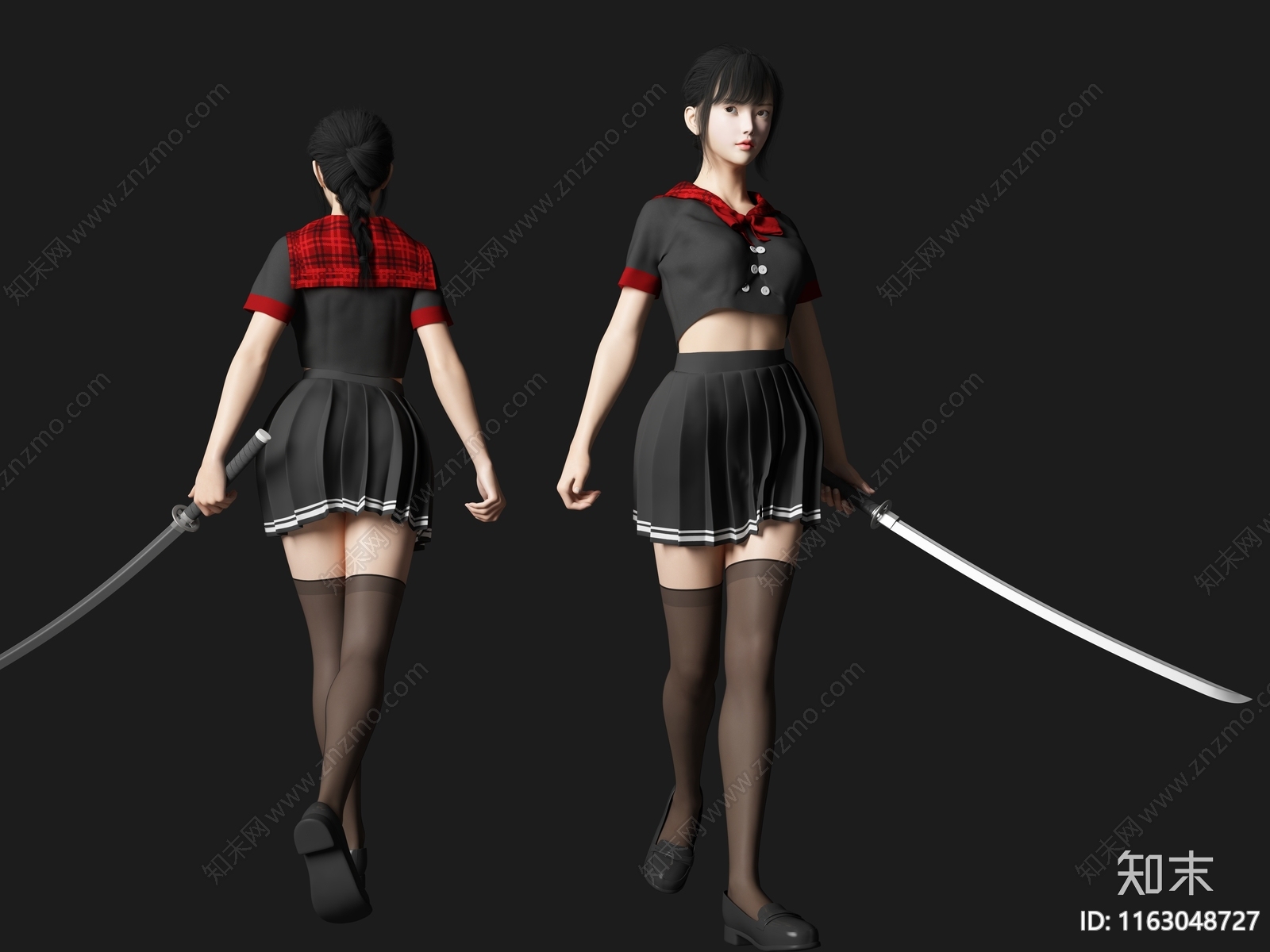 女人3D模型下载【ID:1163048727】