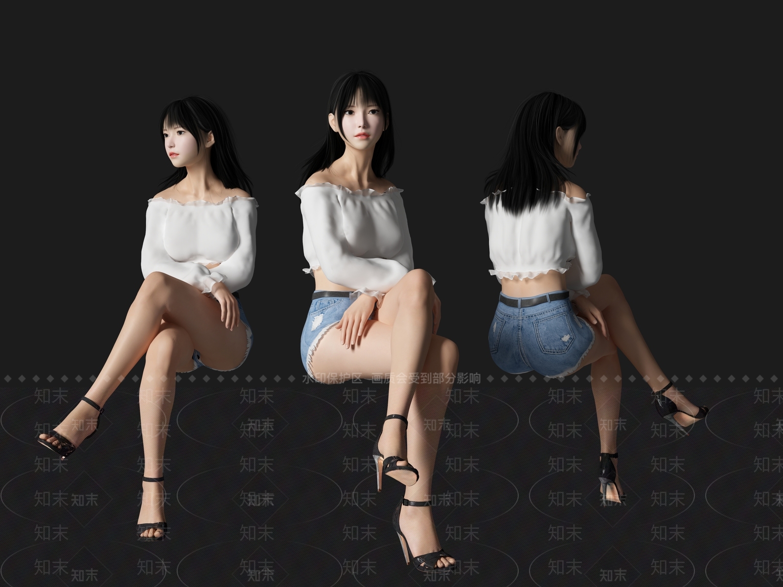 女人3D模型下载【ID:1163049205】