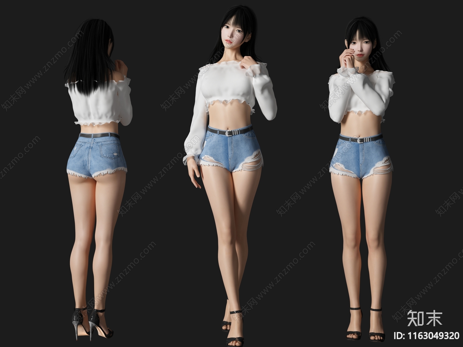 女人3D模型下载【ID:1163049320】