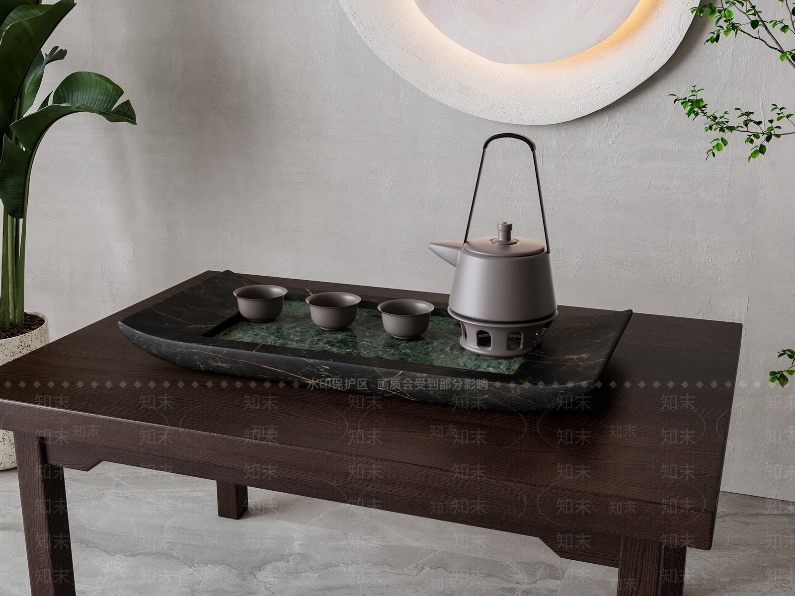茶具3D模型下载【ID:1163052485】