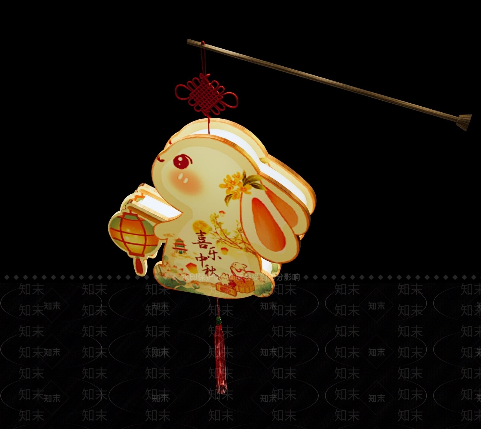 中式灯笼SU模型下载【ID:1163054412】