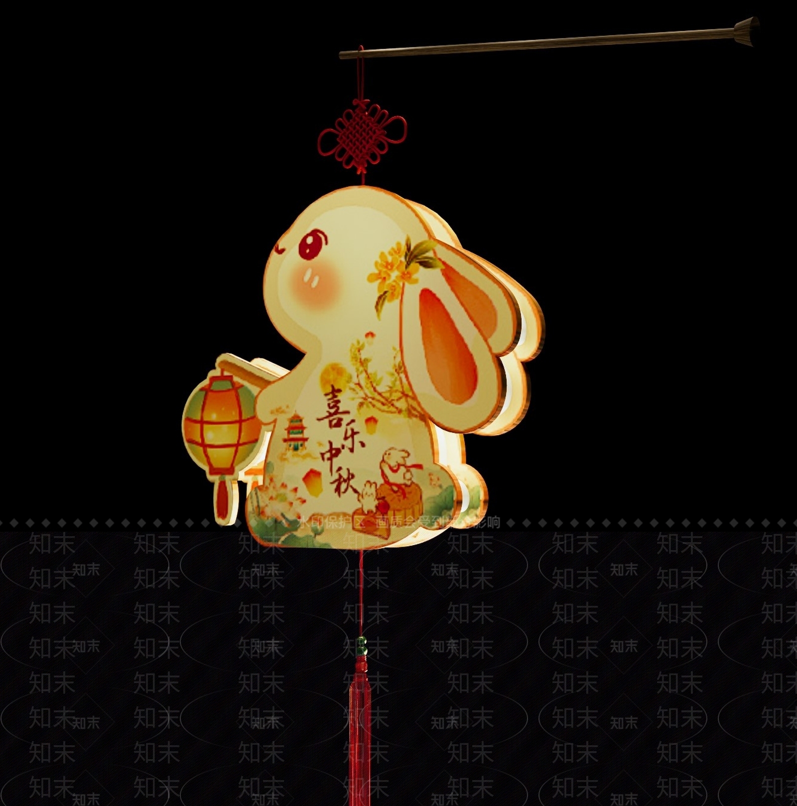 中式灯笼SU模型下载【ID:1163054412】