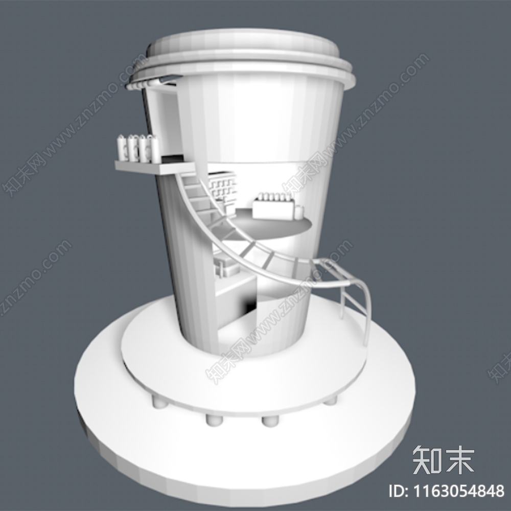 茶具3D模型下载【ID:1163054848】