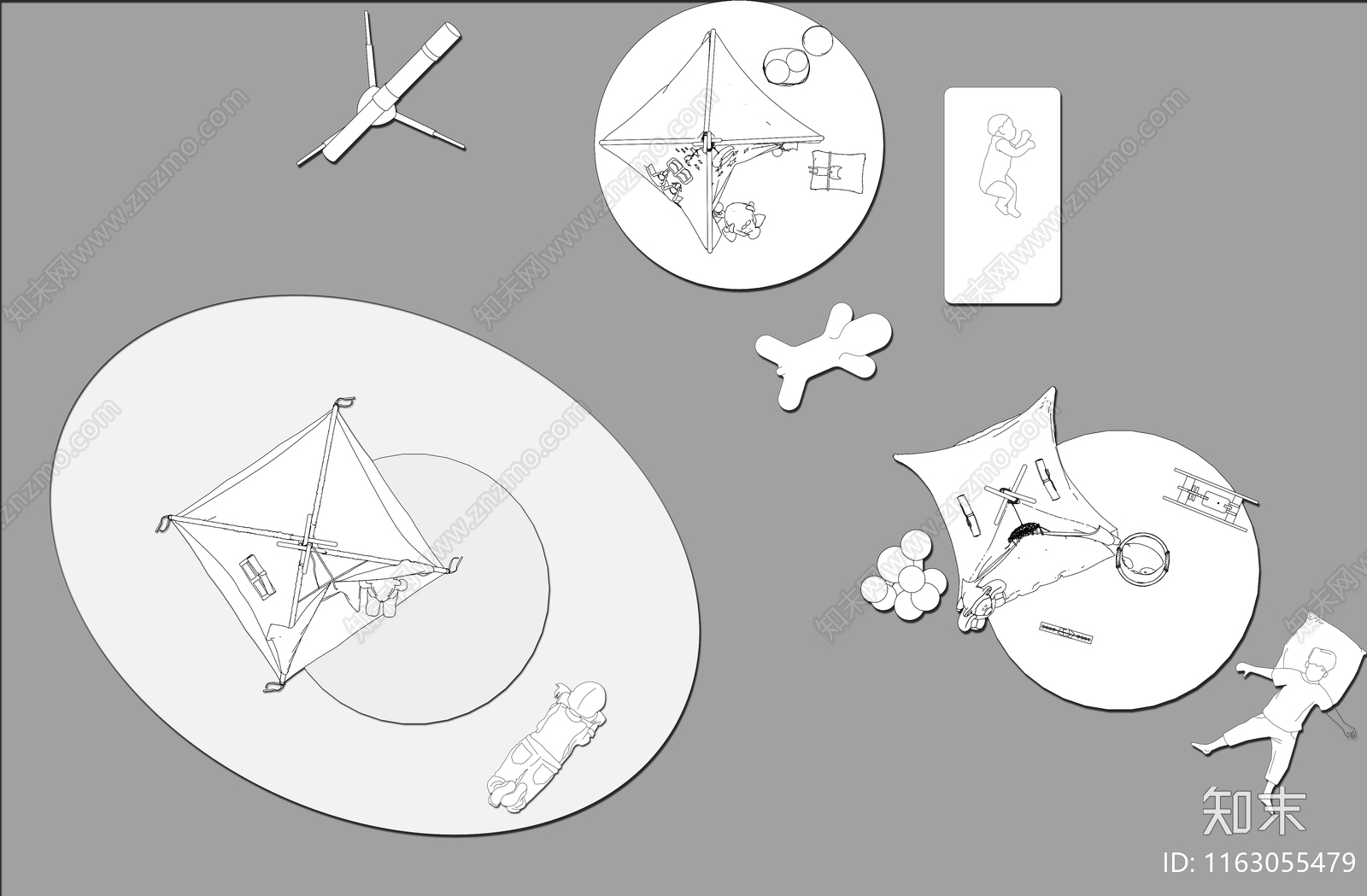 现代综合家具图库施工图下载【ID:1163055479】