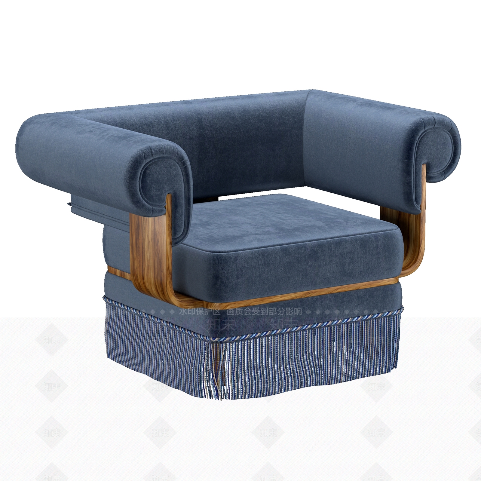 欧式休闲椅SU模型下载【ID:1163057918】