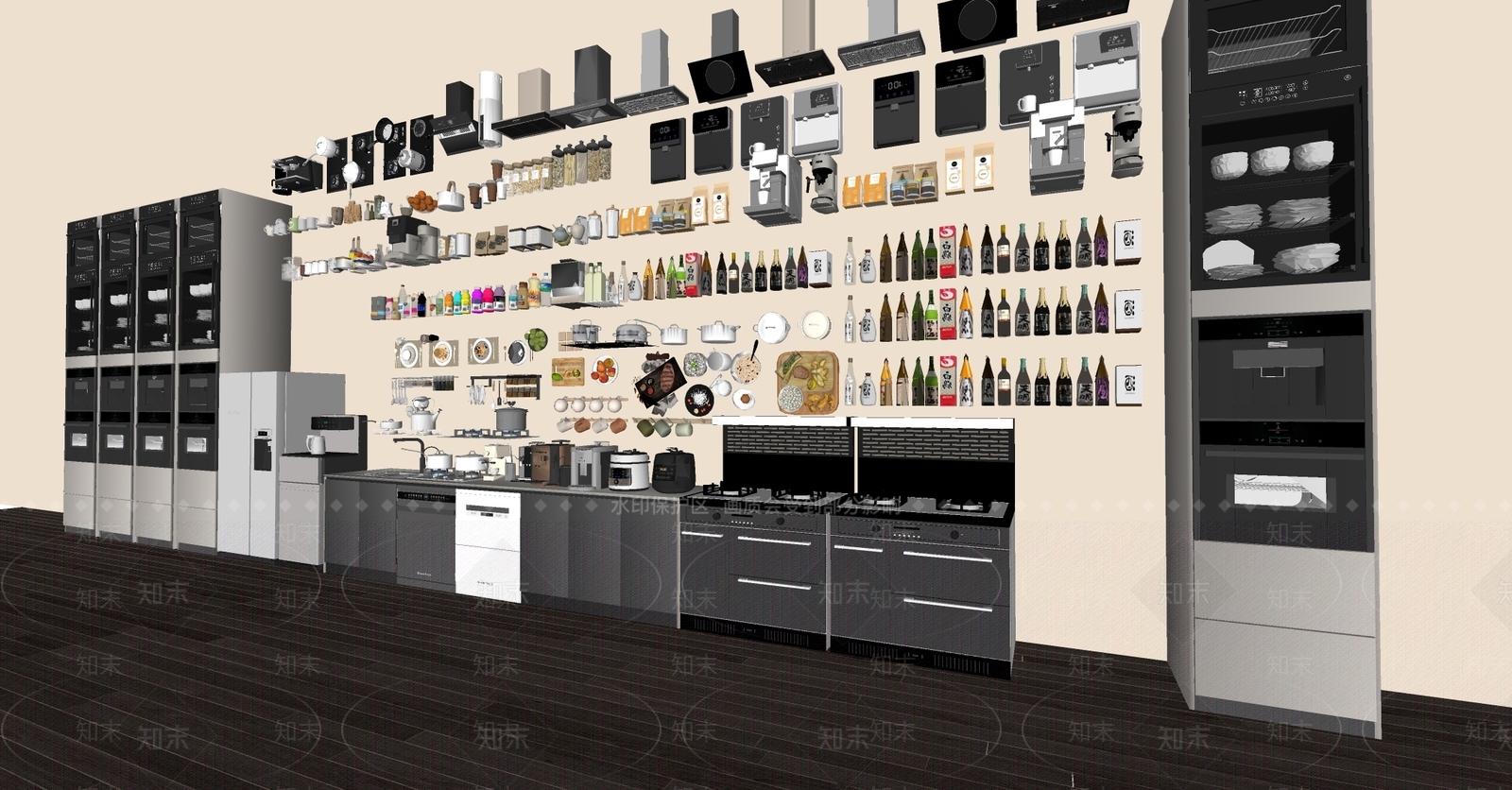 厨具SU模型下载【ID:1163070700】