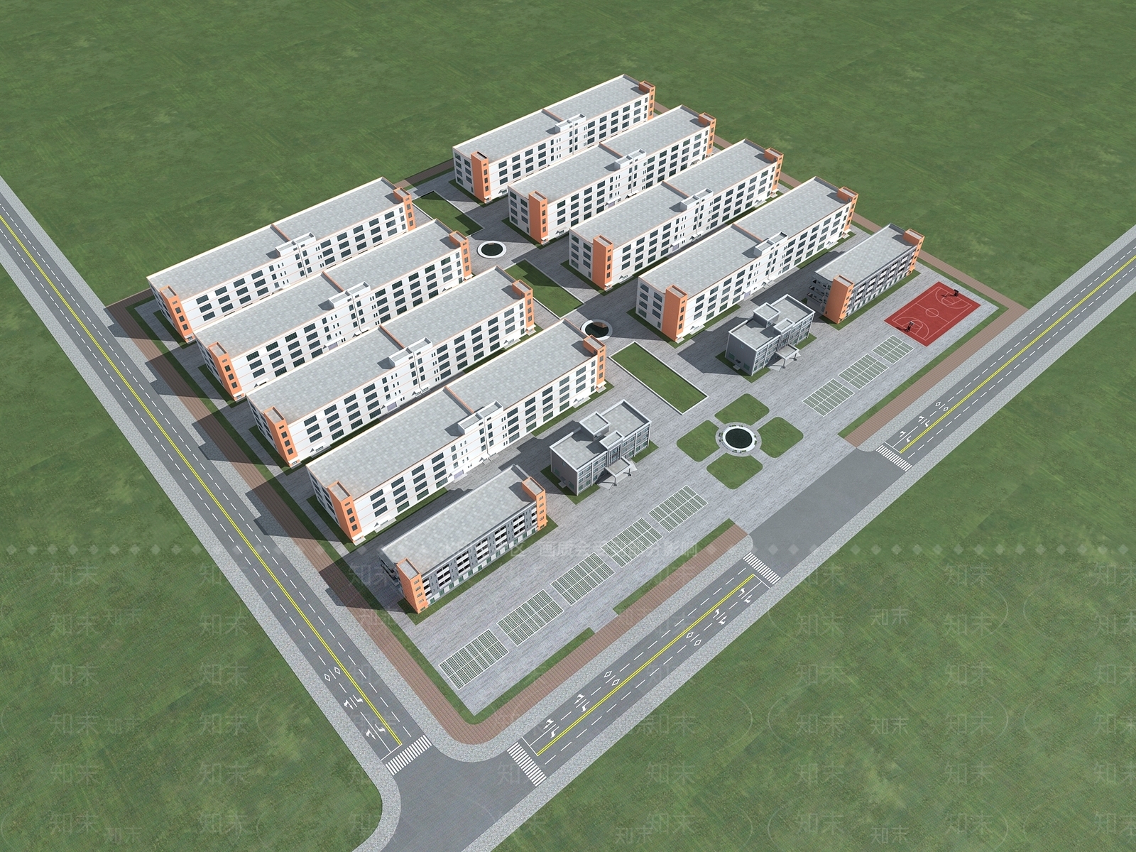 现代厂房3D模型下载【ID:1163075116】