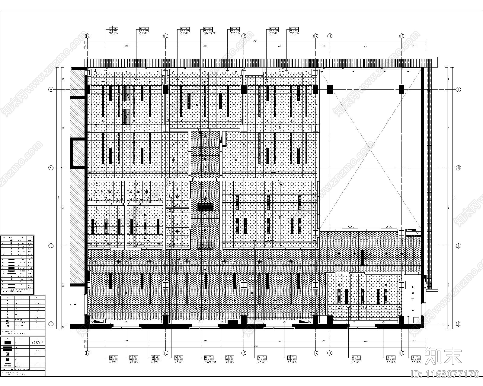 现代整体办公空间cad施工图下载【ID:1163077170】