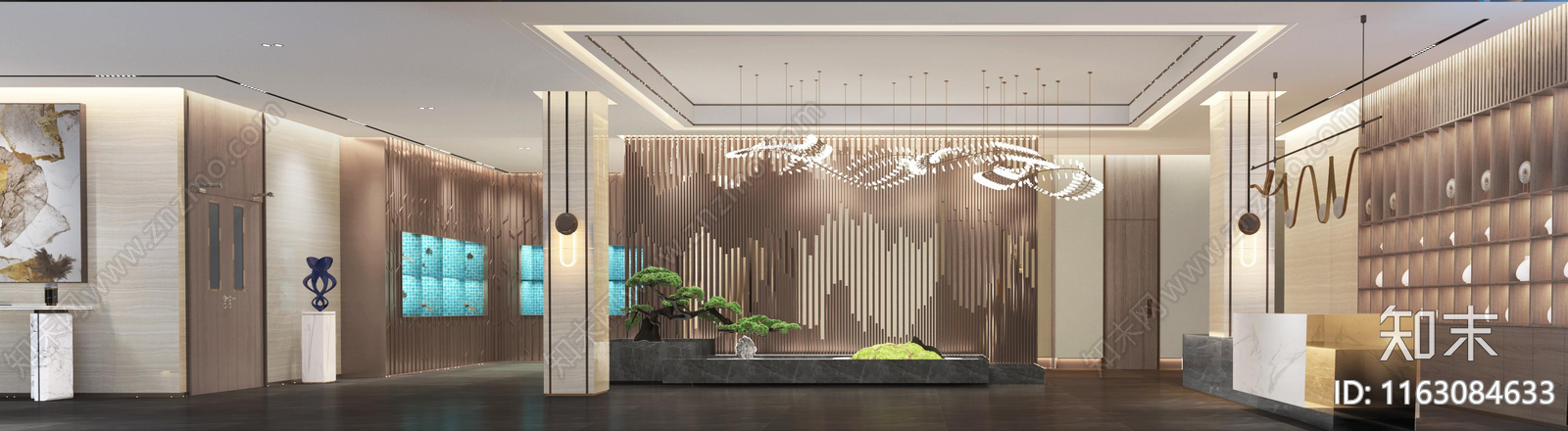 现代中餐厅cad施工图下载【ID:1163084633】