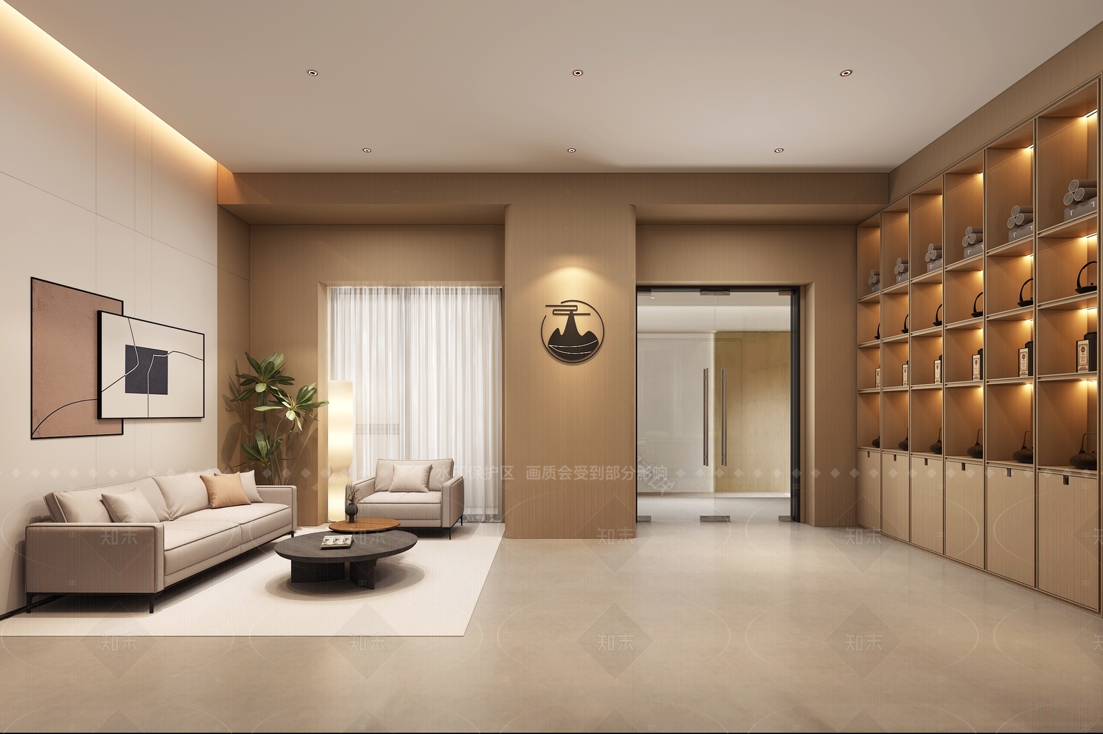 原木开放式厨房3D模型下载【ID:1214621316】