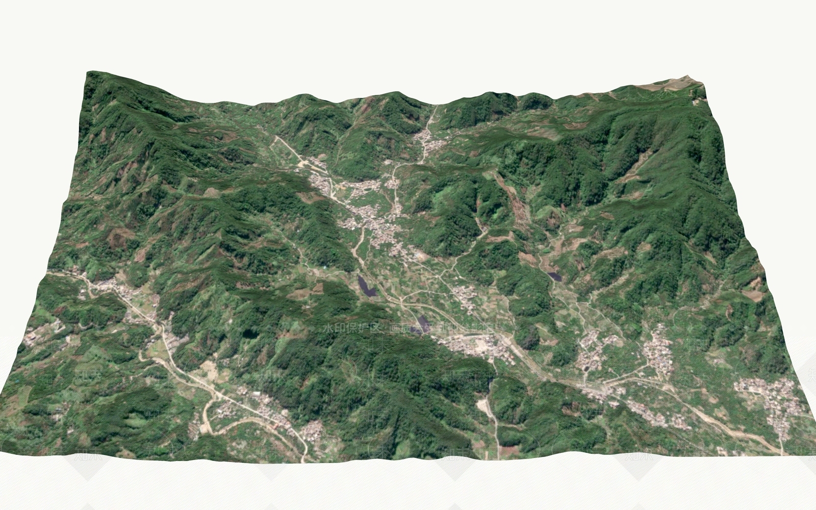 现代鸟瞰规划SU模型下载【ID:1163092006】