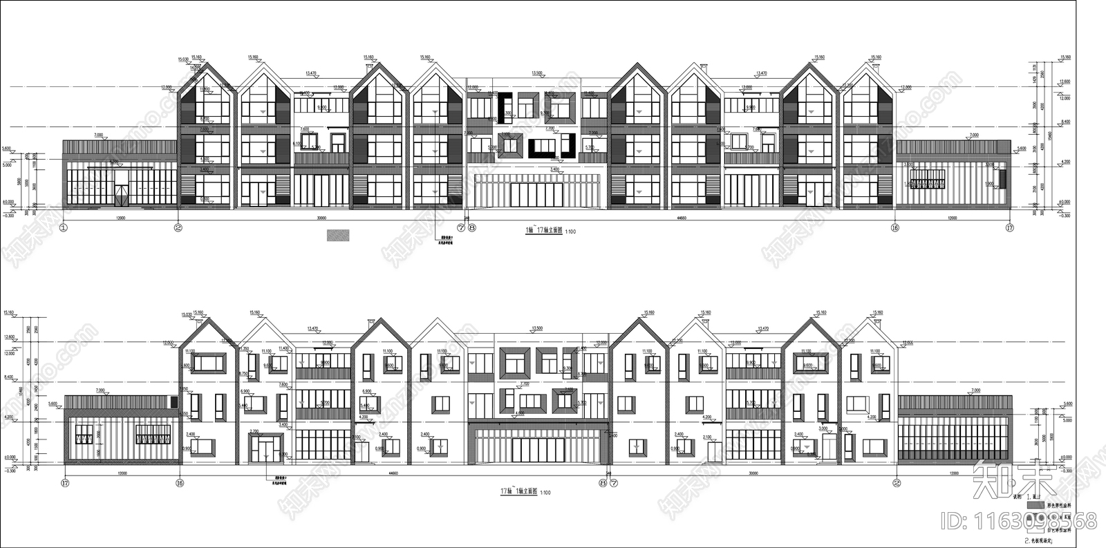 现代幼儿园建筑cad施工图下载【ID:1163098568】
