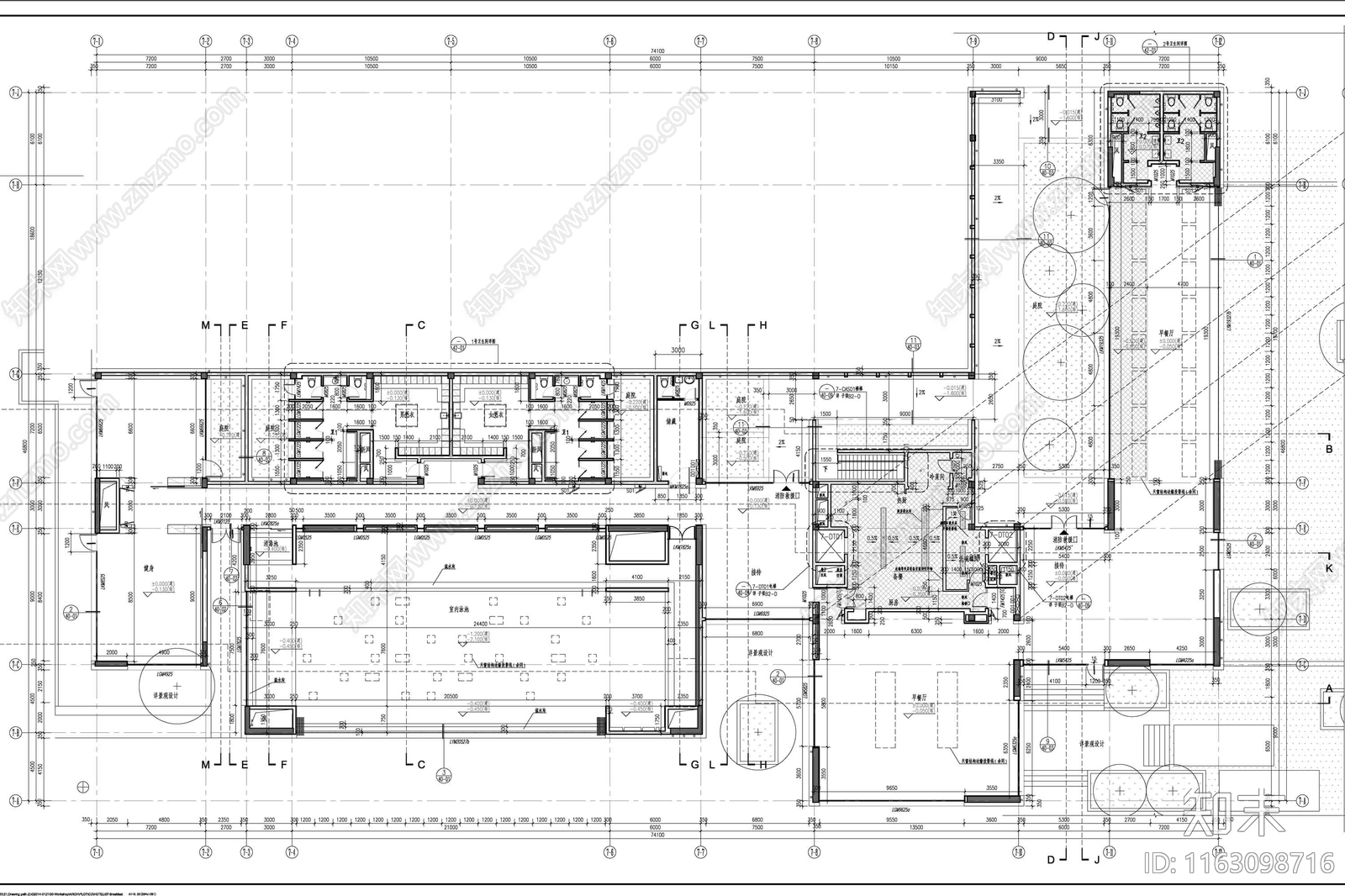 新中式其他商业建筑cad施工图下载【ID:1163098716】