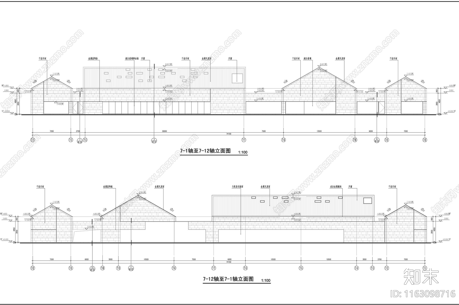 新中式其他商业建筑cad施工图下载【ID:1163098716】