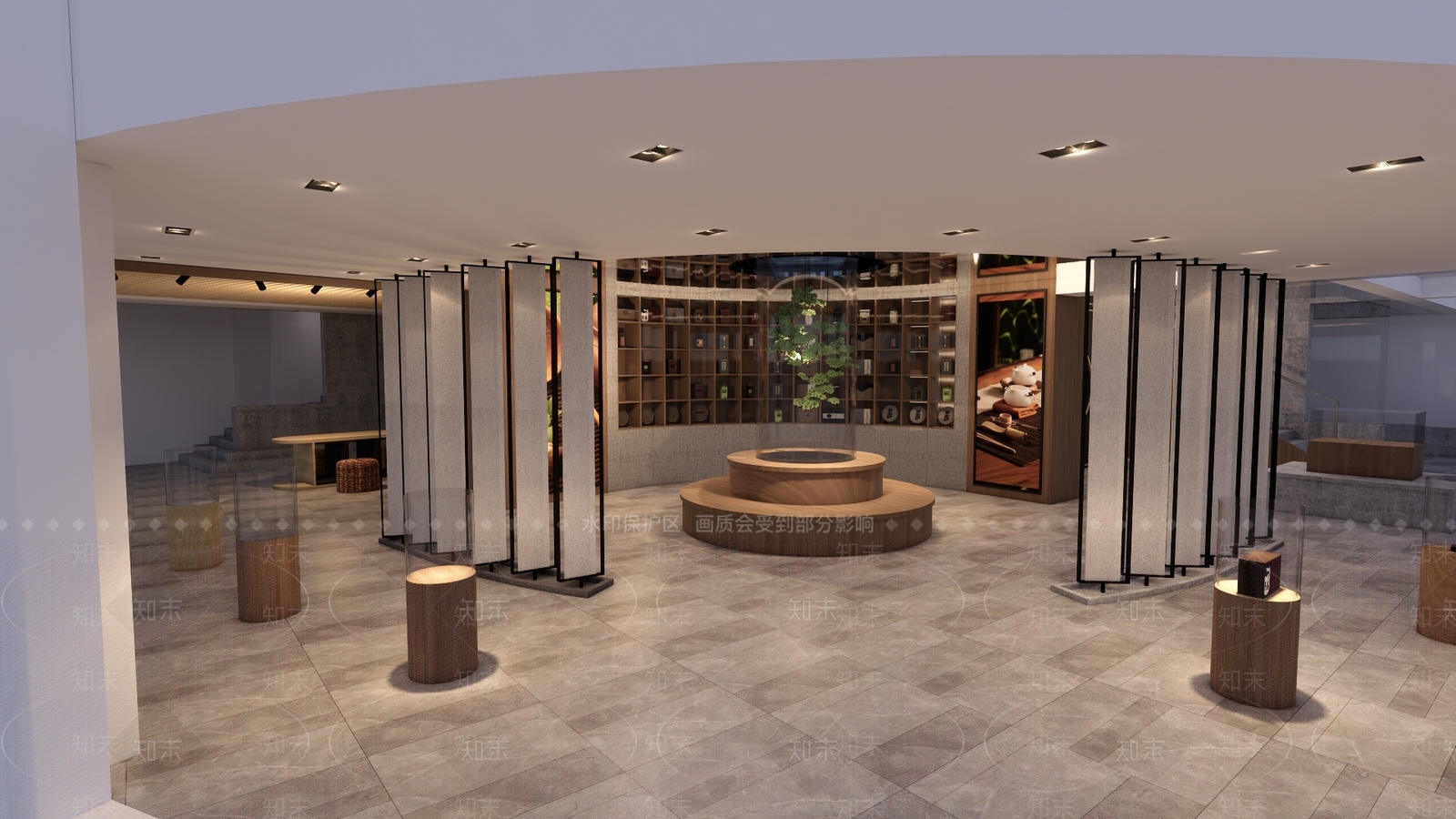 现代茶叶店SU模型下载【ID:1222224253】