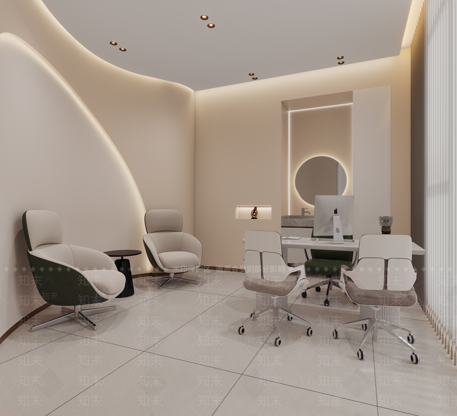 现代其他办公空间3D模型下载【ID:1163111347】