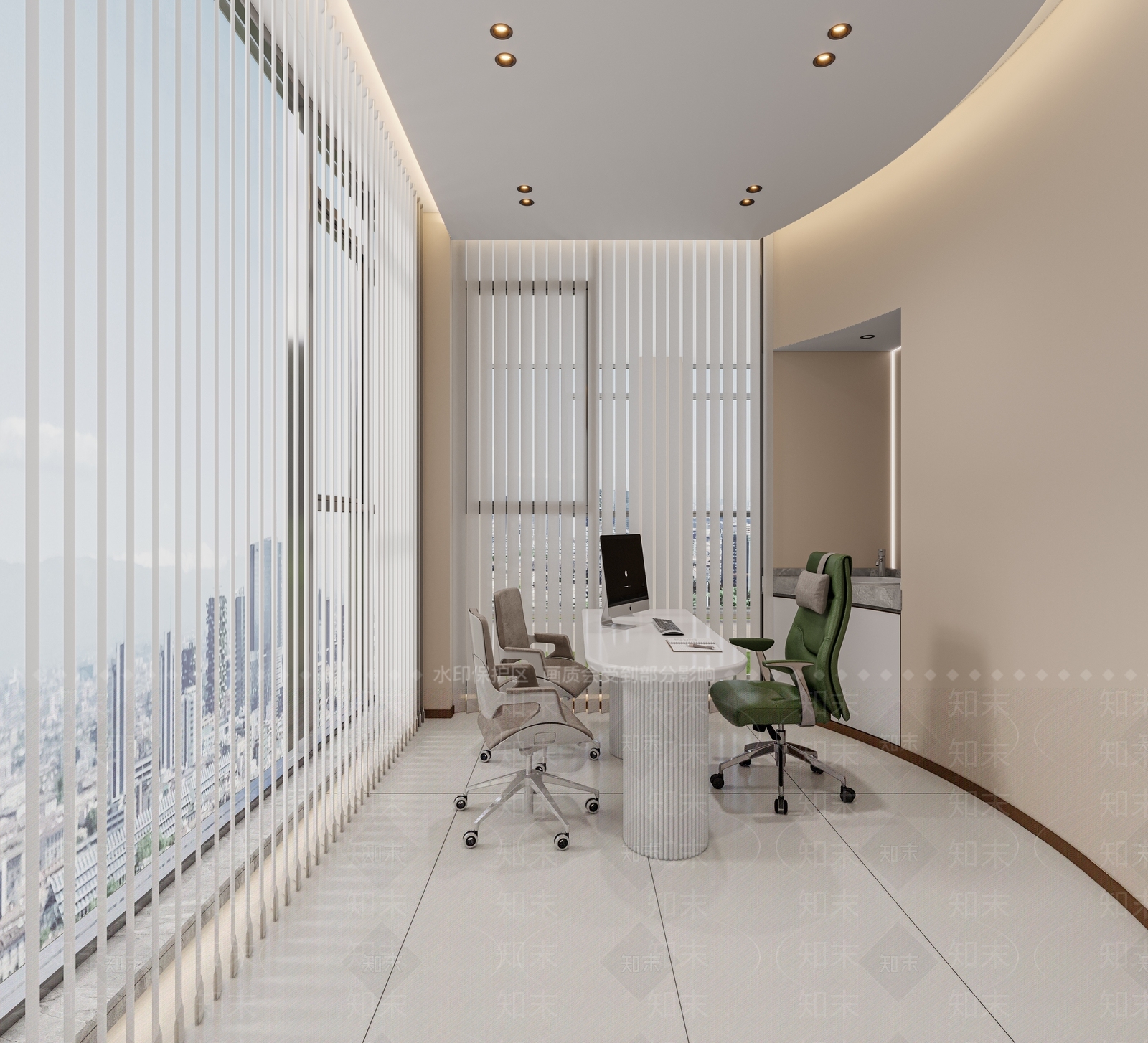 现代其他办公空间3D模型下载【ID:1163111347】