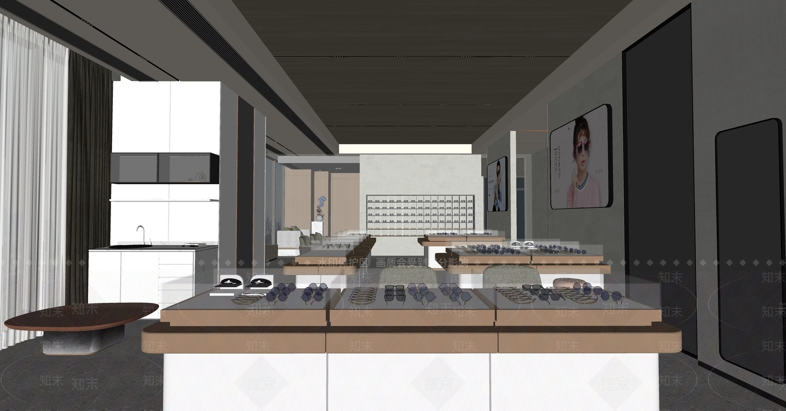 现代其他店铺SU模型下载【ID:1163114749】