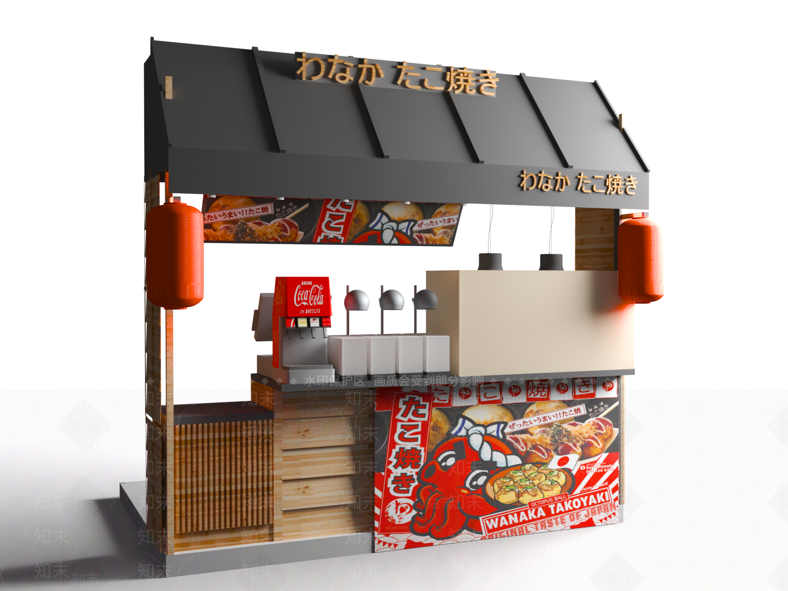 现代日式其他餐饮空间3D模型下载【ID:1163116973】