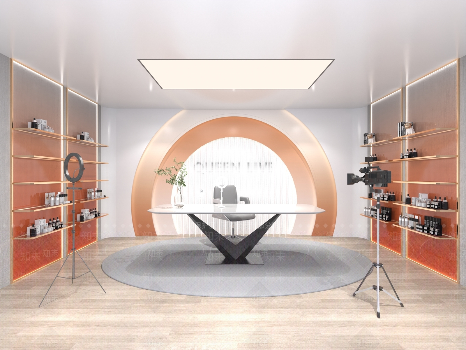 现代直播间3D模型下载【ID:1163117024】