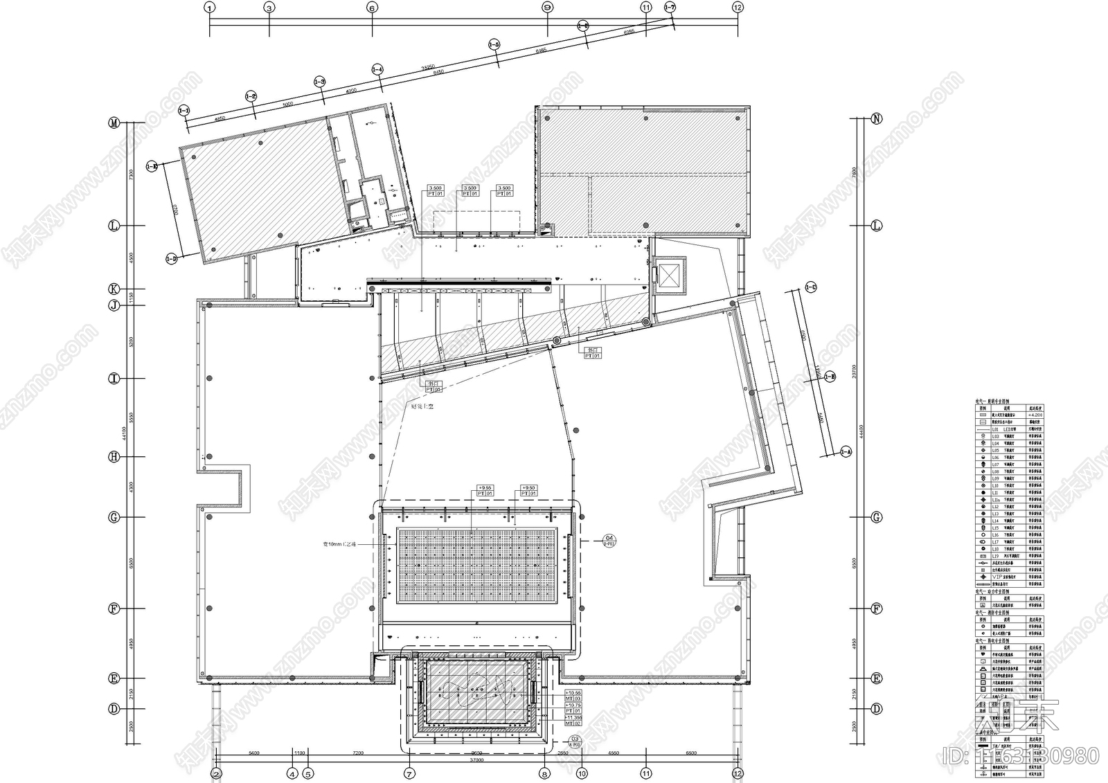 现代售楼处cad施工图下载【ID:1163130980】