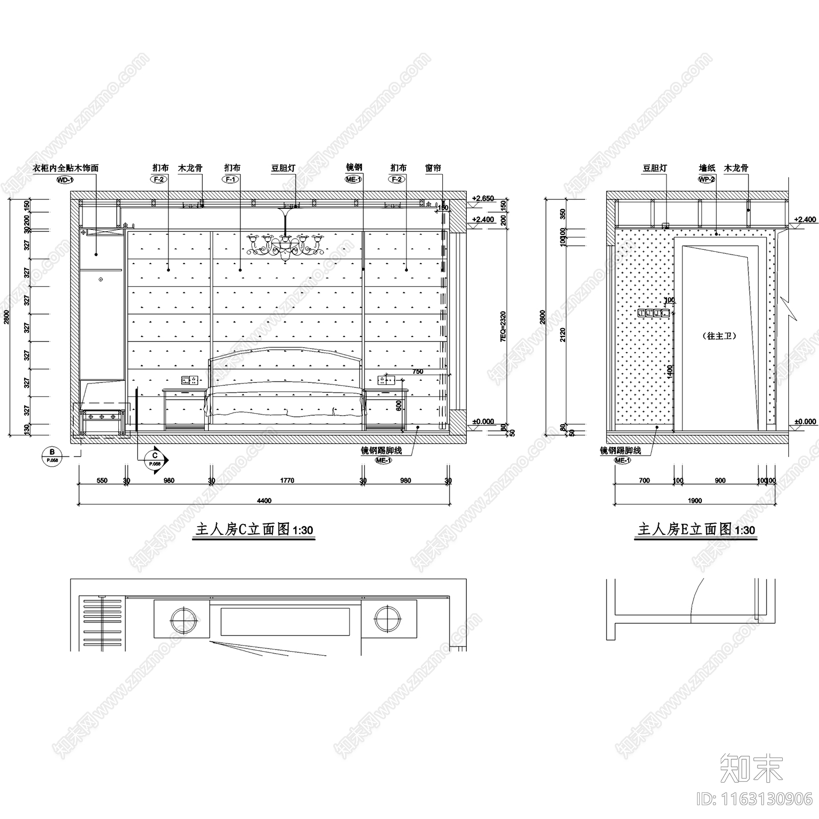 现代简约金众葛兰溪谷跃层复式夹层室内家装cad施工图下载【ID:1163130906】